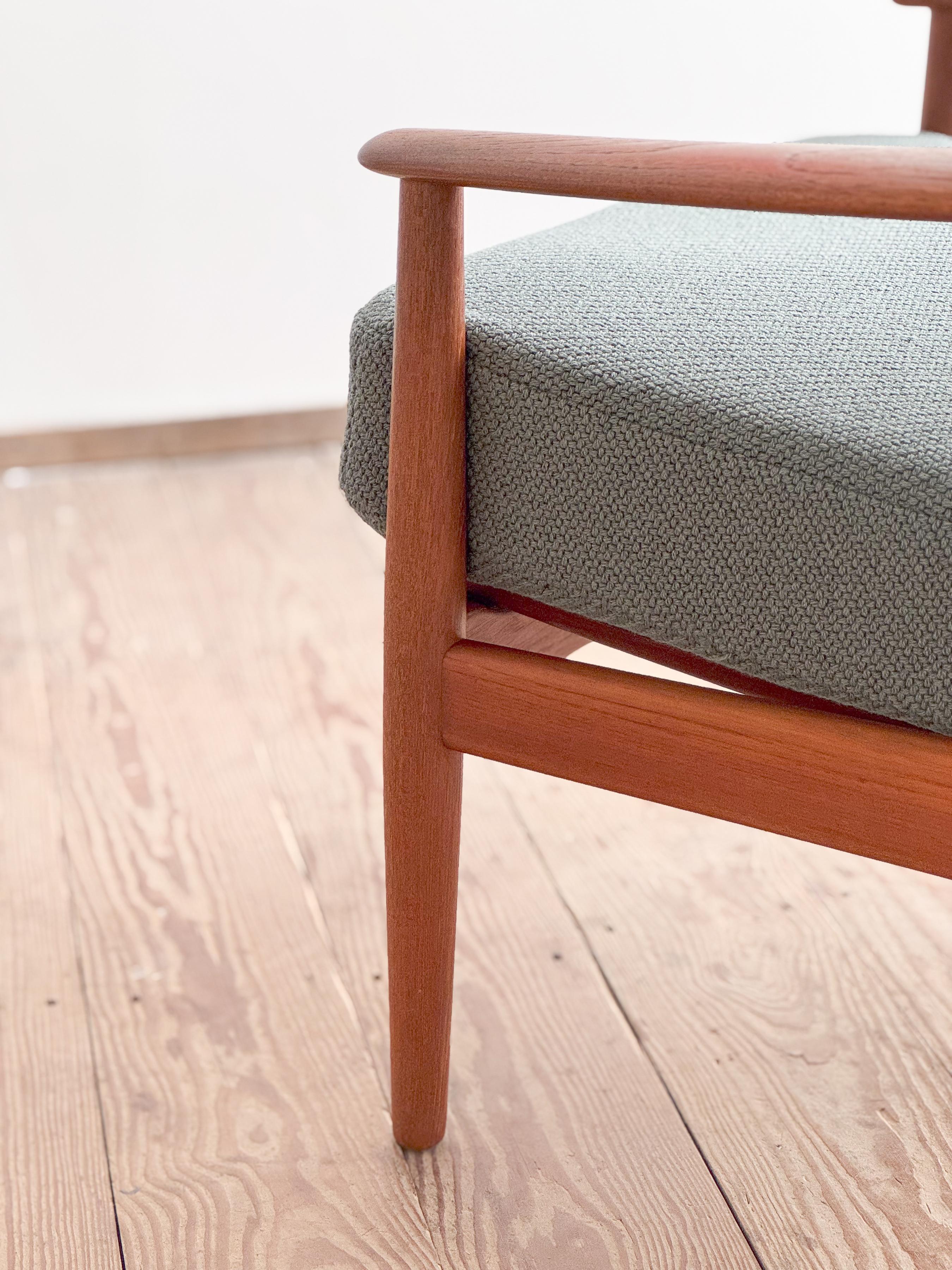 Danish Mid-Century Lounge Armchair, Teak Easy Chair by Arne Vodder, France & Son 3