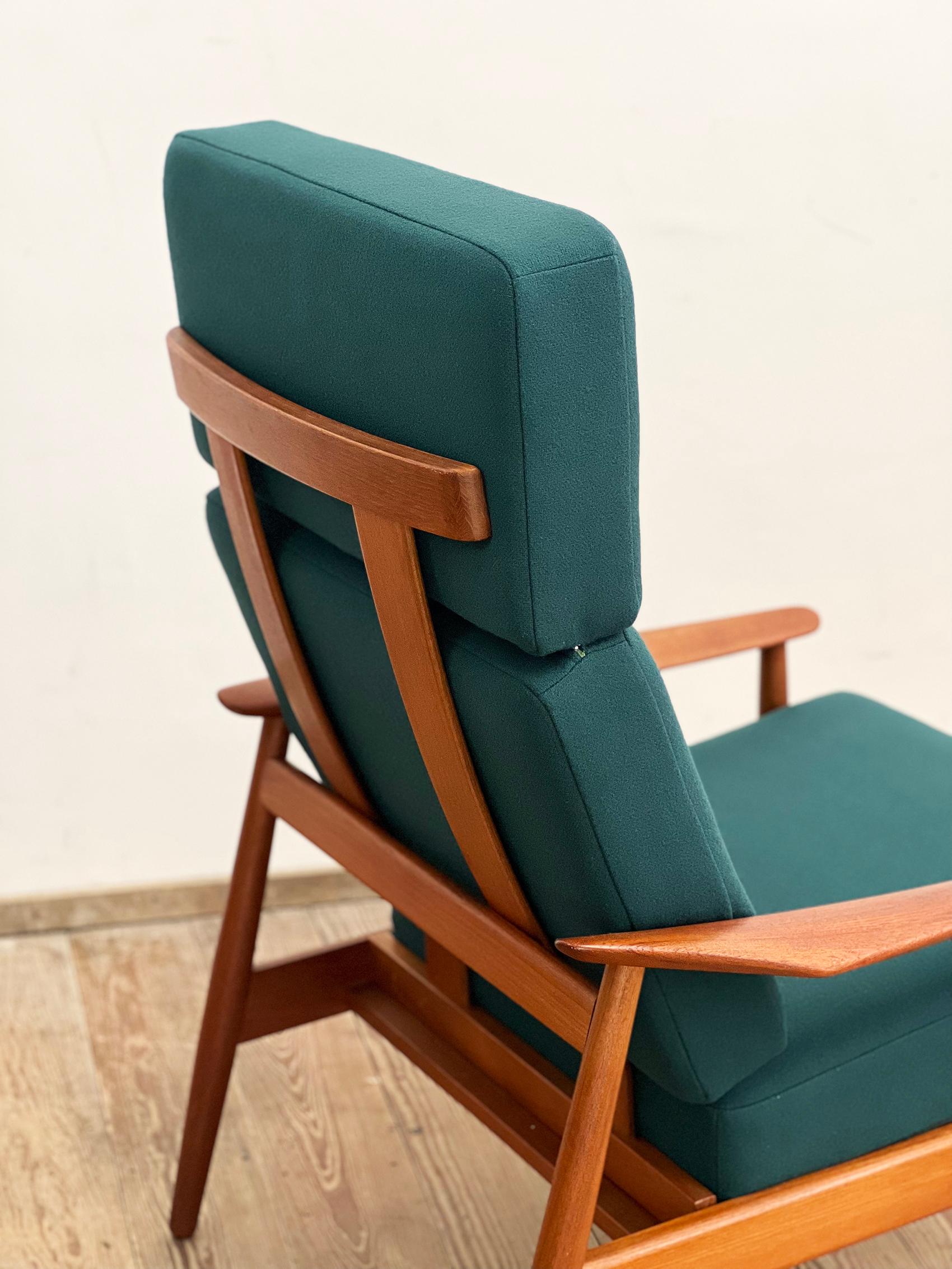 Danish Mid-Century Lounge Armchair, Teak Easy Chair by Arne Vodder, France & Son 4