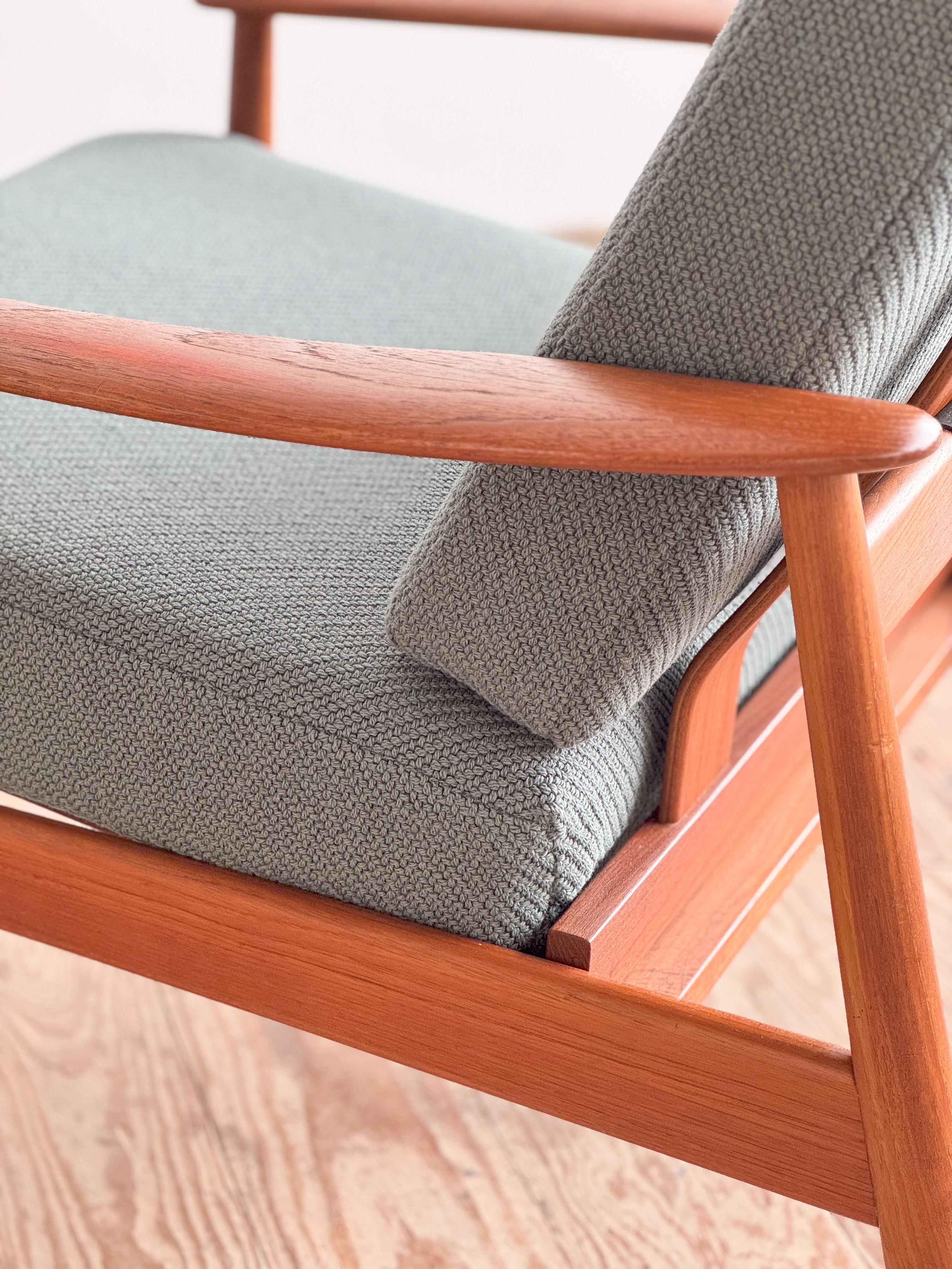 Danish Mid-Century Lounge Armchair, Teak Easy Chair by Arne Vodder, France & Son 4