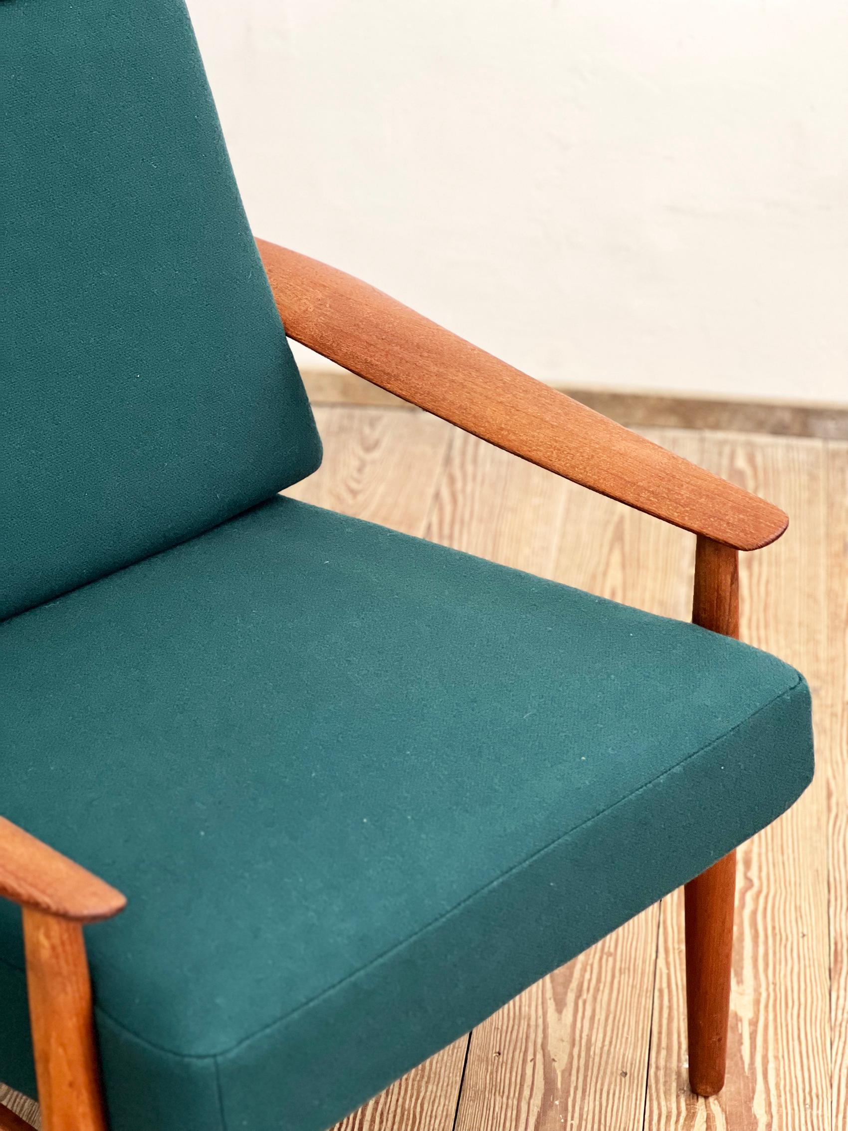 Danish Mid-Century Lounge Armchair, Teak Easy Chair by Arne Vodder, France & Son 6