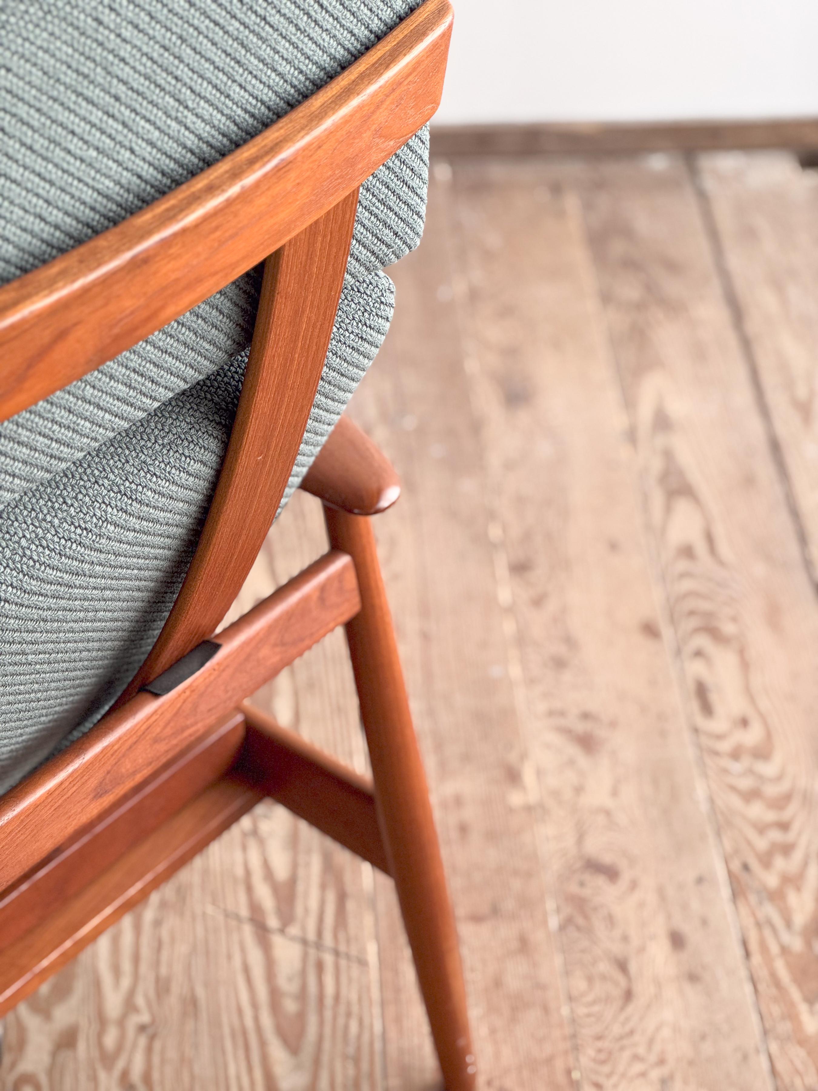 Danish Mid-Century Lounge Armchair, Teak Easy Chair by Arne Vodder, France & Son 6