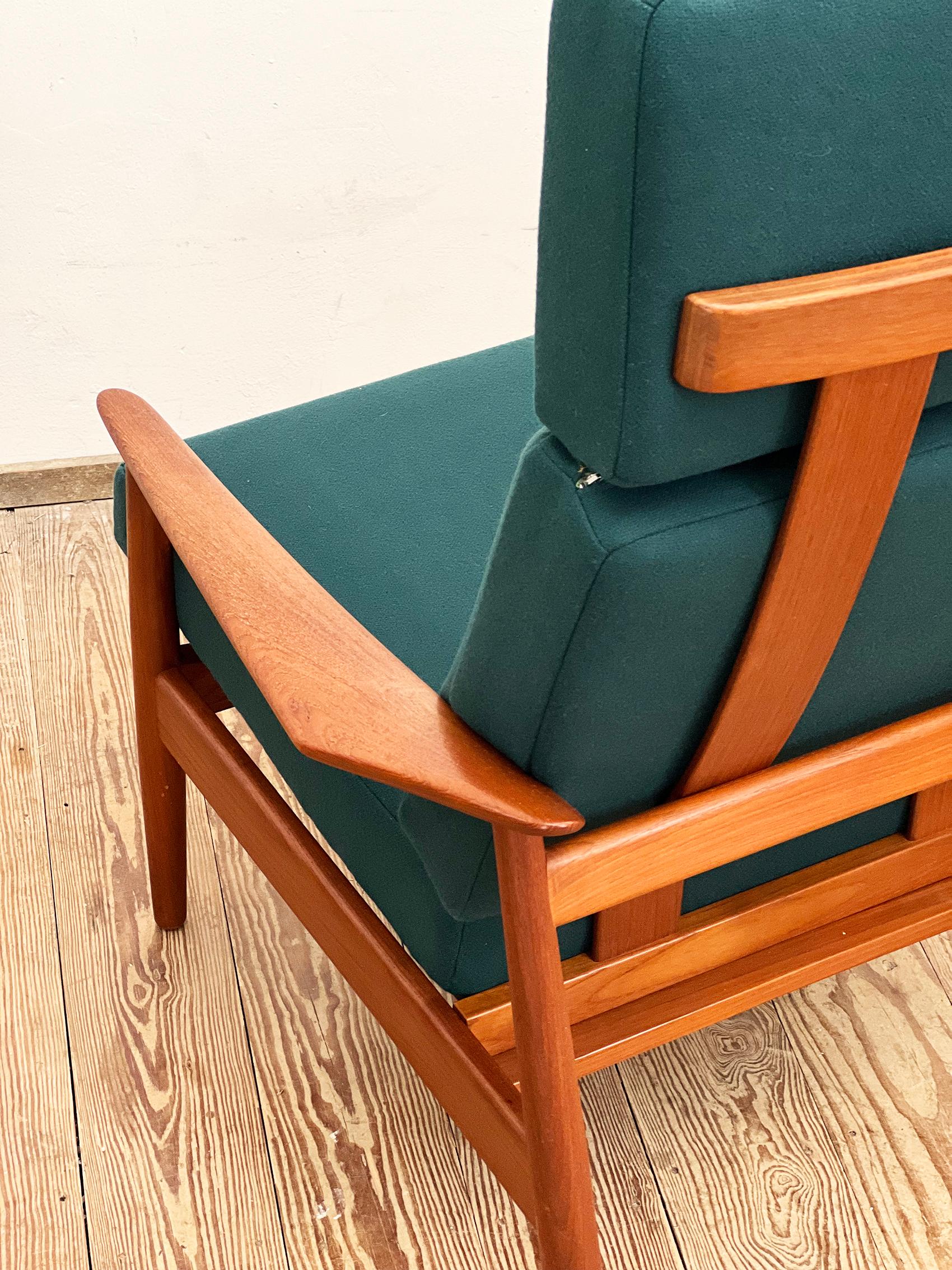 Danish Mid-Century Lounge Armchair, Teak Easy Chair by Arne Vodder, France & Son 8