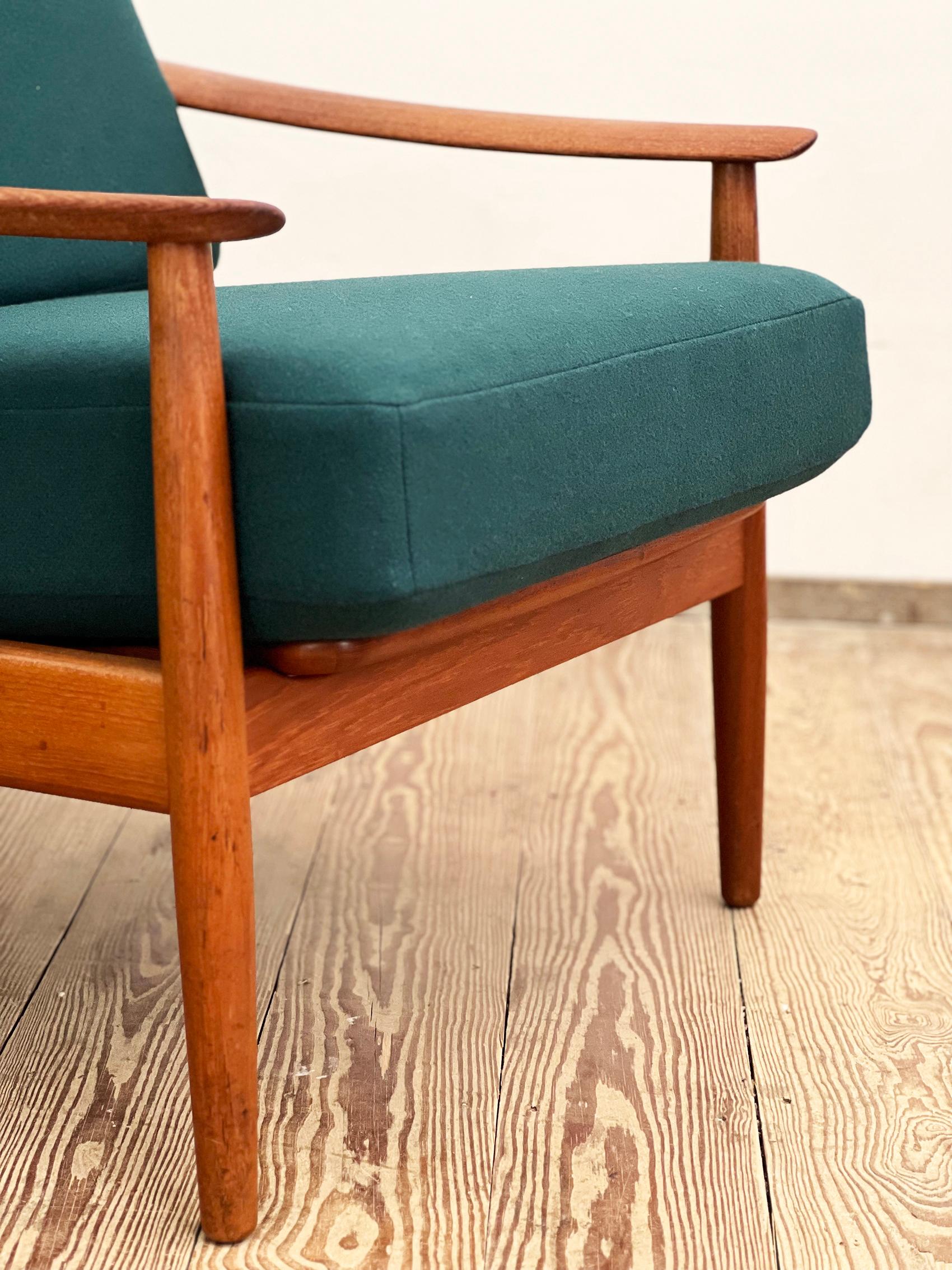 Danish Mid-Century Lounge Armchair, Teak Easy Chair by Arne Vodder, France & Son 11