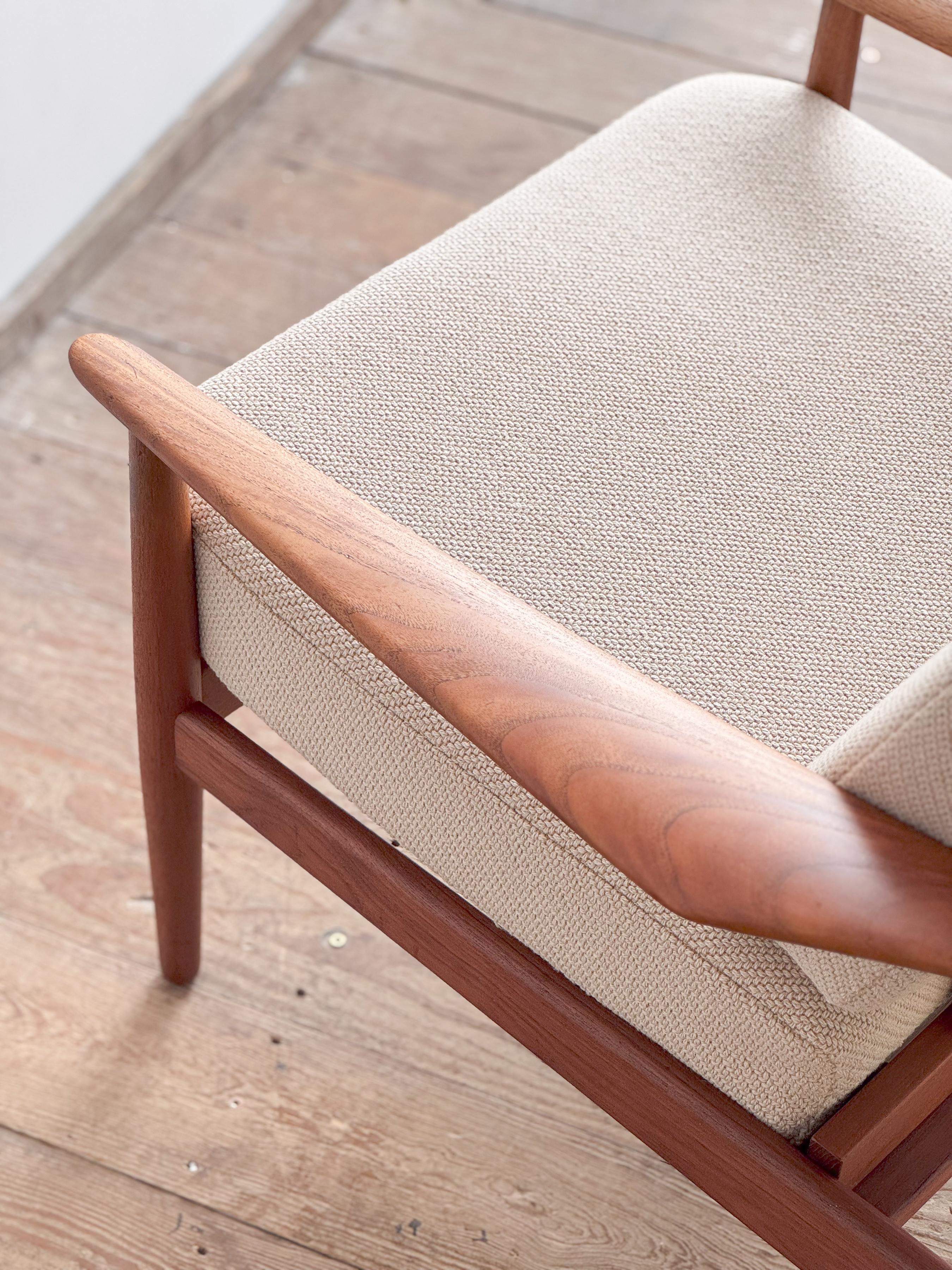 Danish Mid-Century Lounge Armchair, Teak Easy Chair by Arne Vodder, France & Son 11