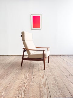 Danish Mid-Century Lounge Armchair, Teak Easy Chair by Arne Vodder, France & Son