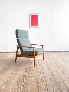 Danish Mid-Century Lounge Armchair, Teak Easy Chair by Arne Vodder, France & Son