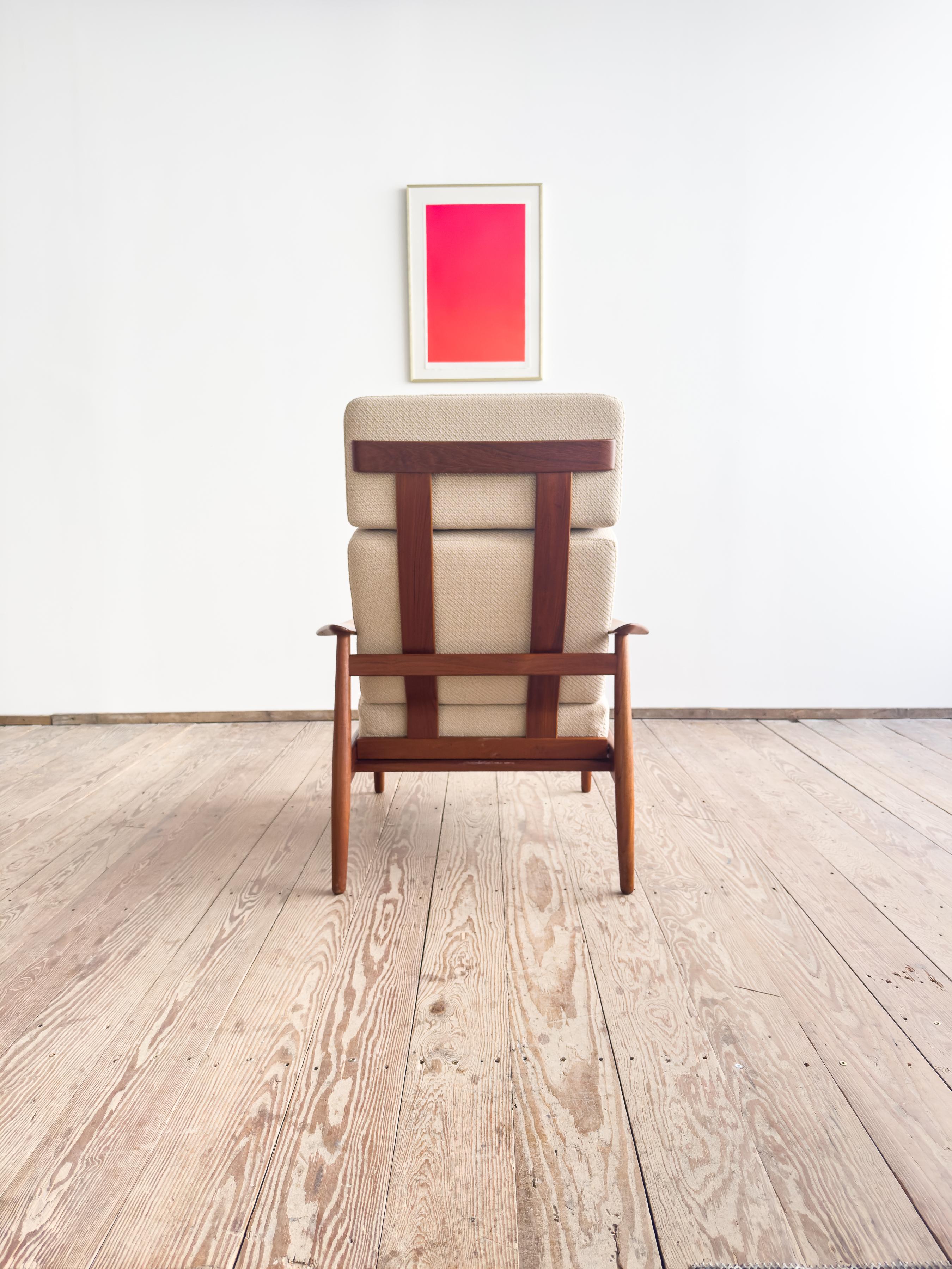 Mid-20th Century Danish Mid-Century Lounge Armchair, Teak Easy Chair by Arne Vodder, France & Son