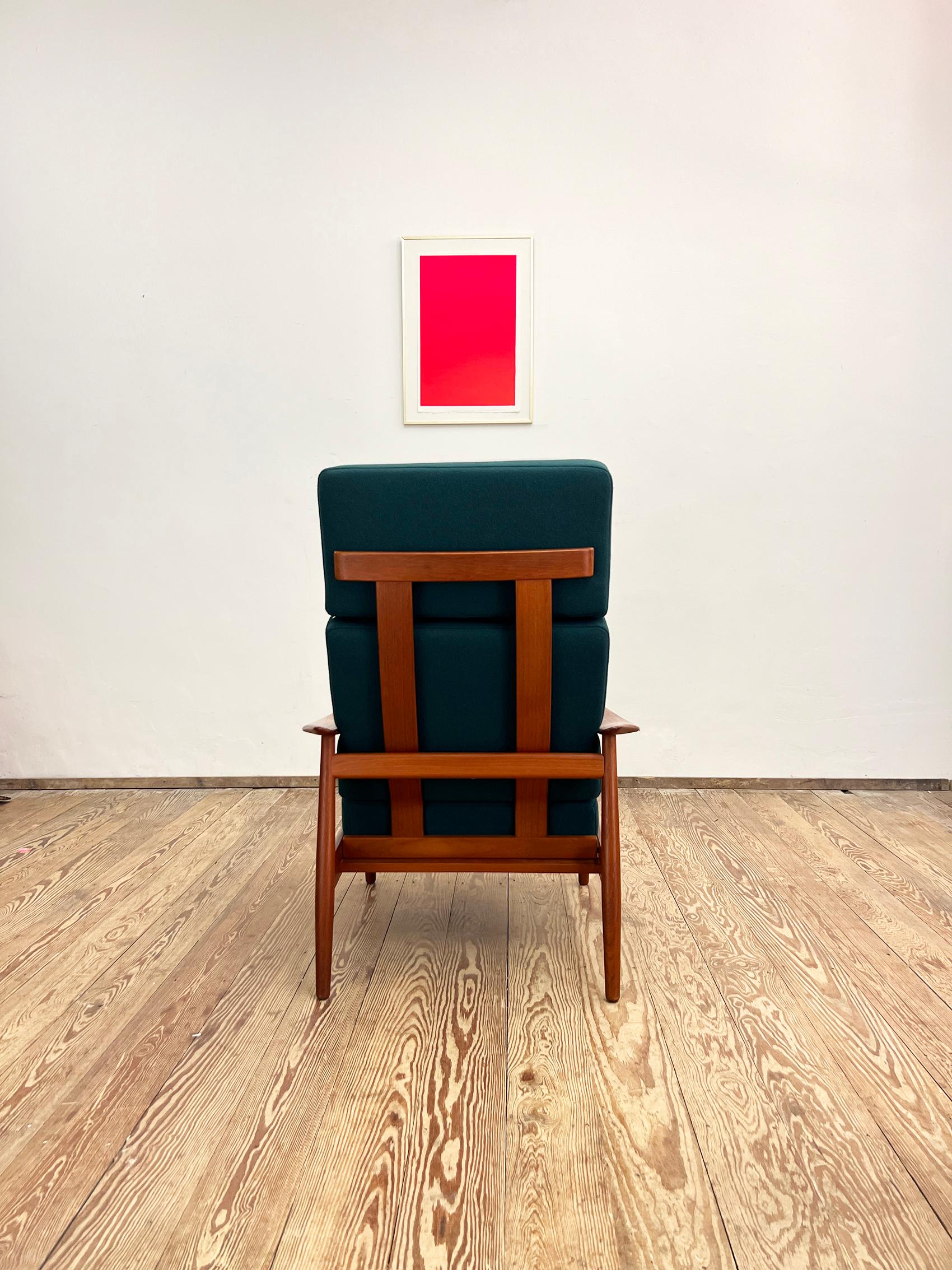 Danish Mid-Century Lounge Armchair, Teak Easy Chair by Arne Vodder, France & Son 2