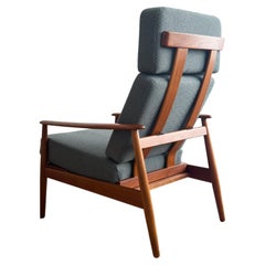 Danish Mid-Century Lounge Armchair, Teak Easy Chair by Arne Vodder, France & Son