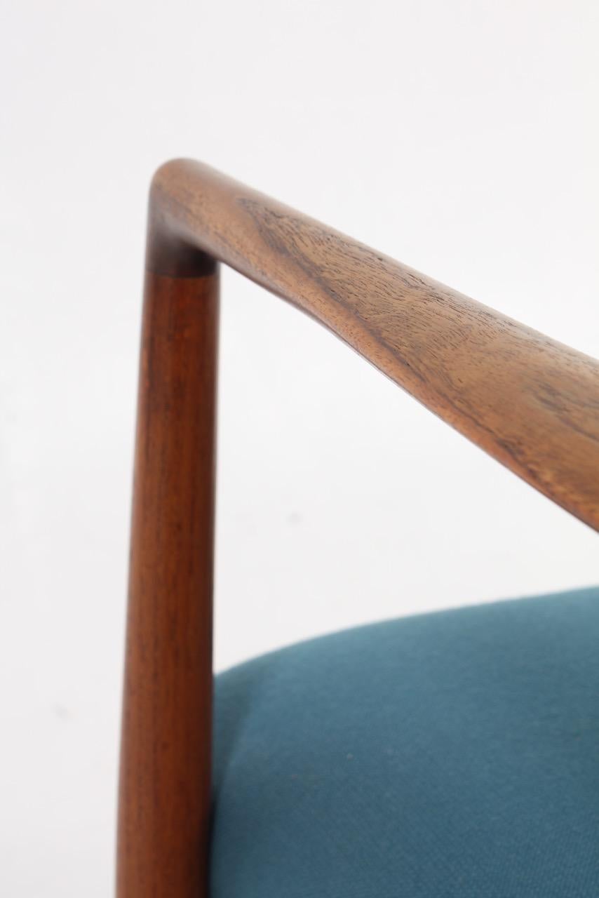 Danish Midcentury Lounge Chair in Teak and Fabric, 1950s 3