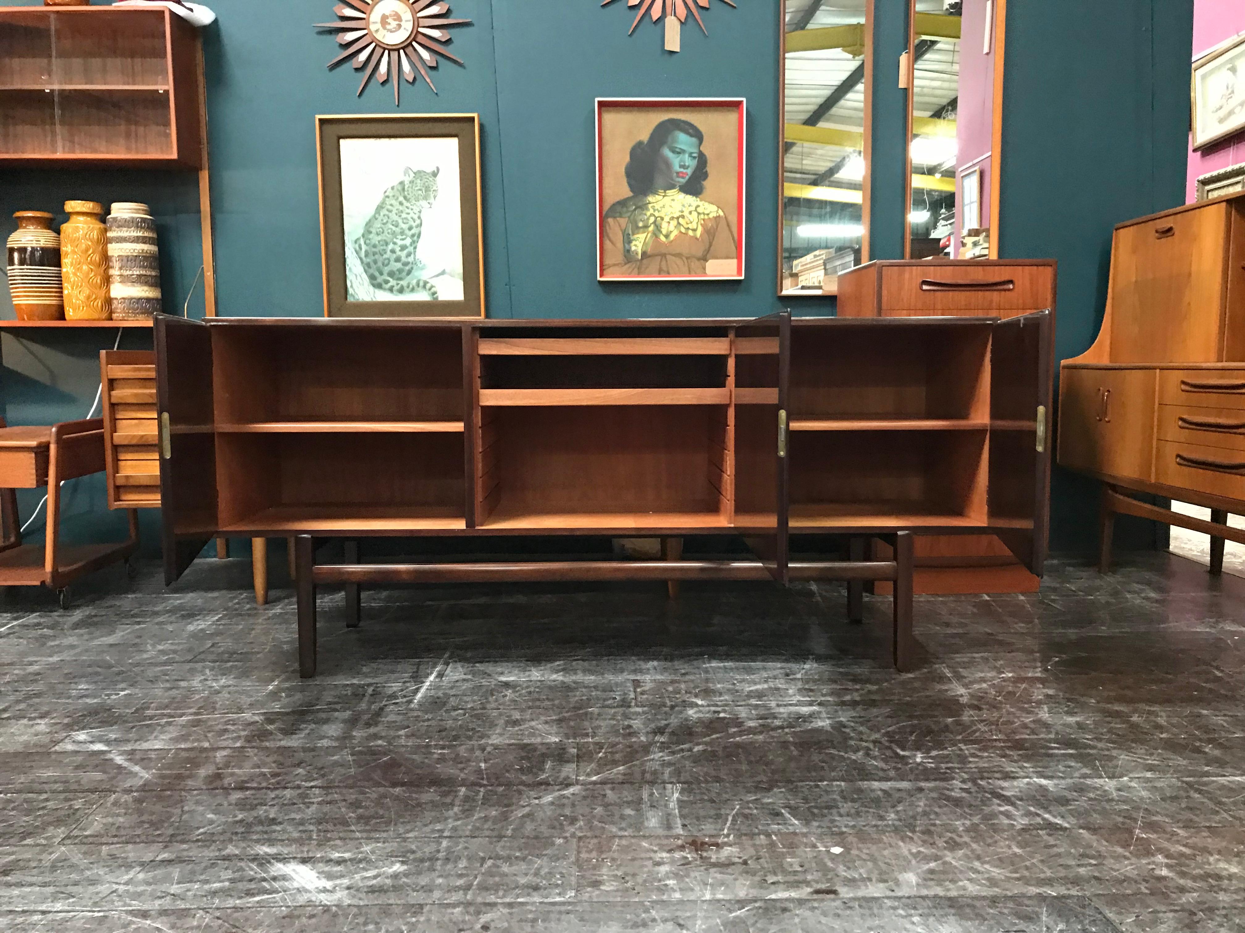 Danish Midcentury Mahogany Sideboard by Ole Wanscher for Poul Jeppesen For Sale 5