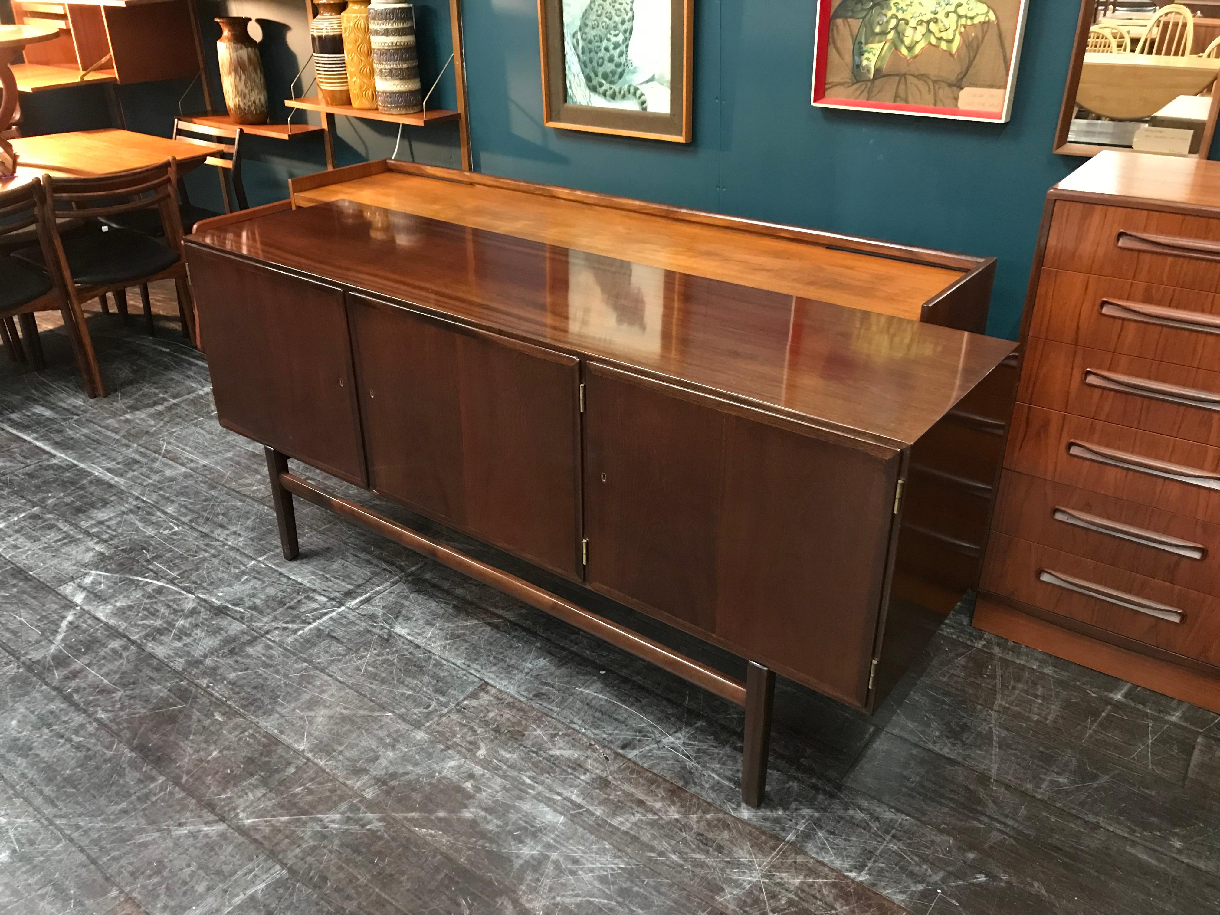 20th Century Danish Midcentury Mahogany Sideboard by Ole Wanscher for Poul Jeppesen For Sale