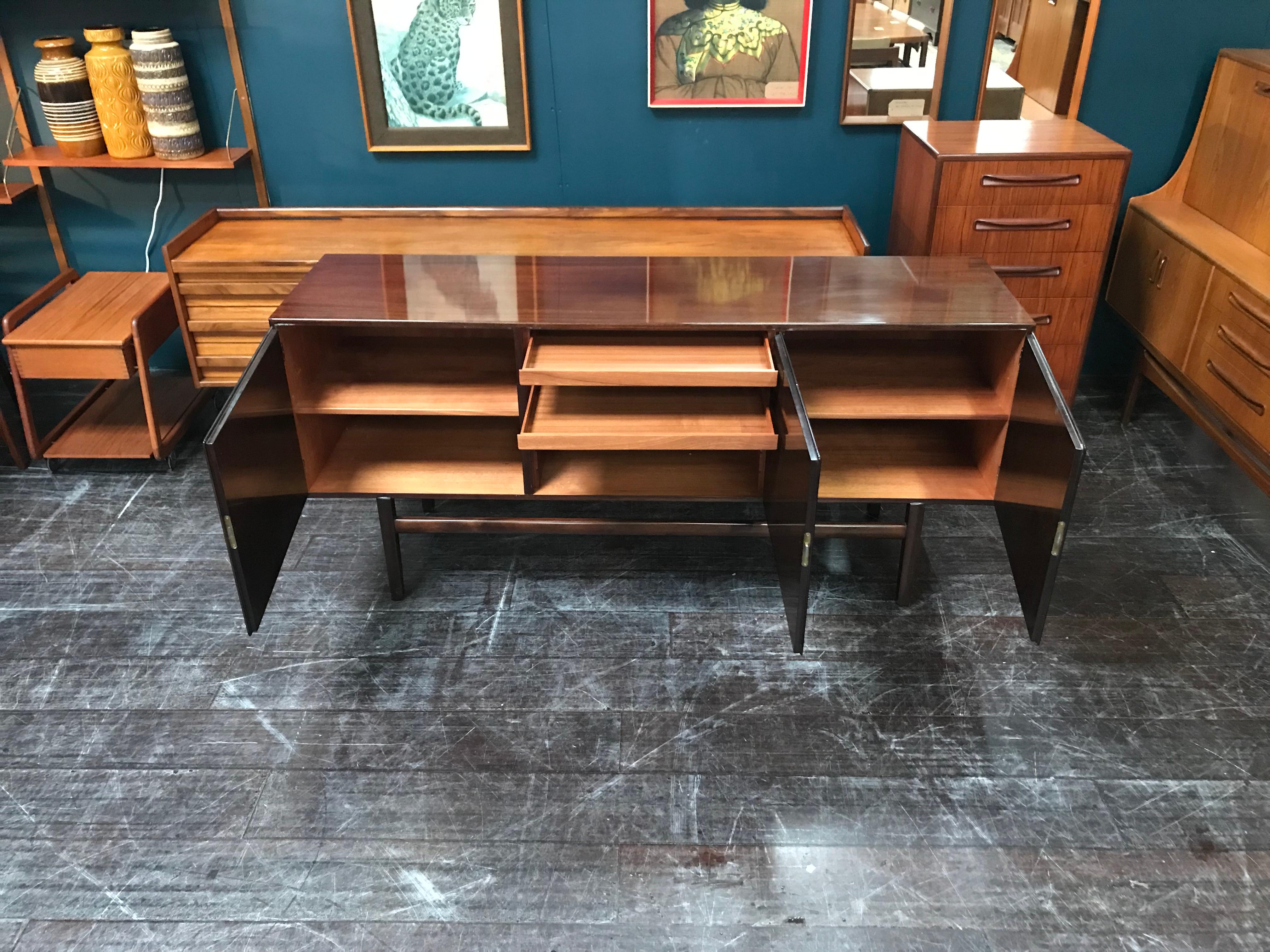 Danish Midcentury Mahogany Sideboard by Ole Wanscher for Poul Jeppesen For Sale 4