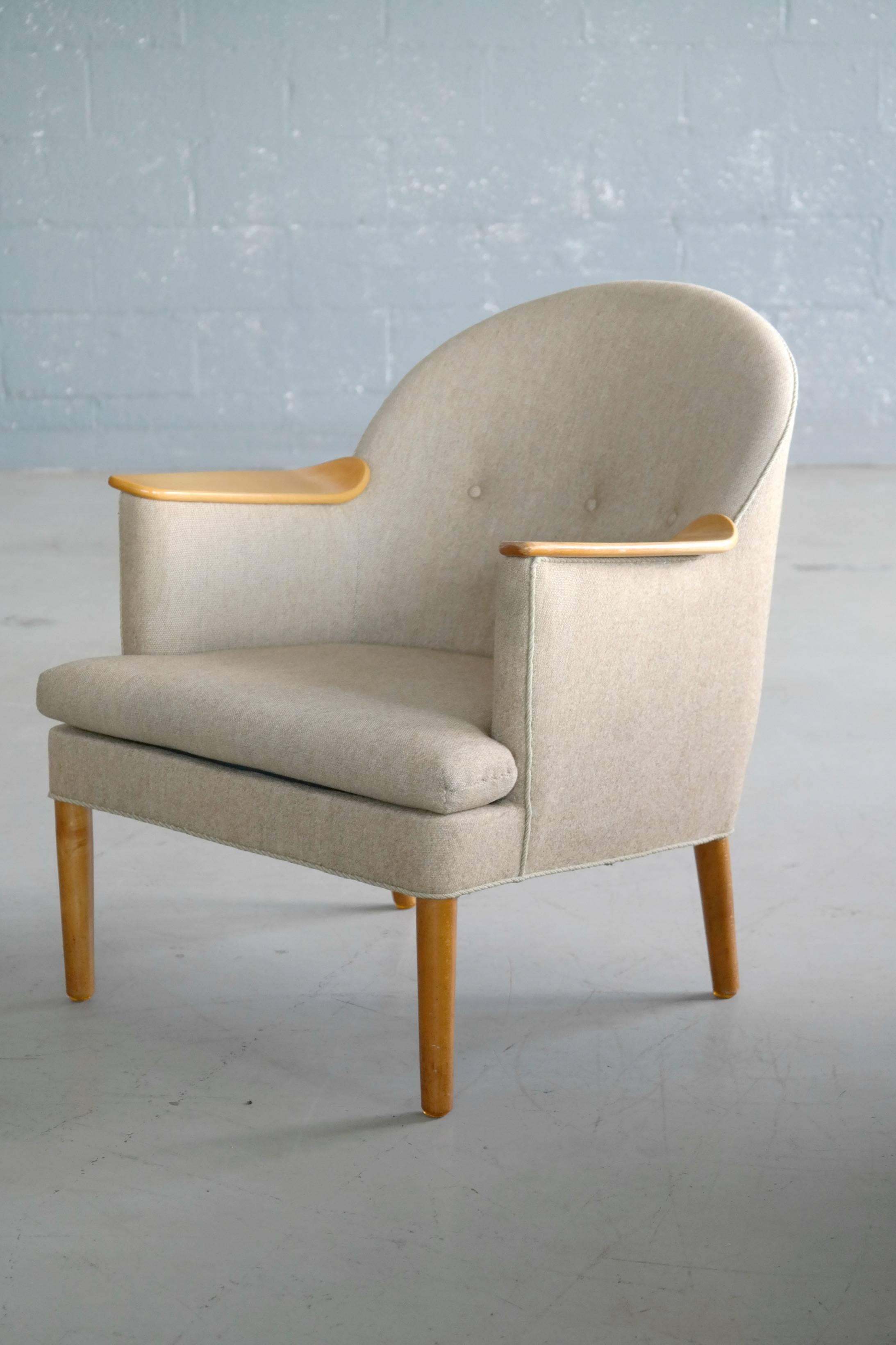 Mid-20th Century Danish Midcentury Lounge Chair by Poul M. Volther