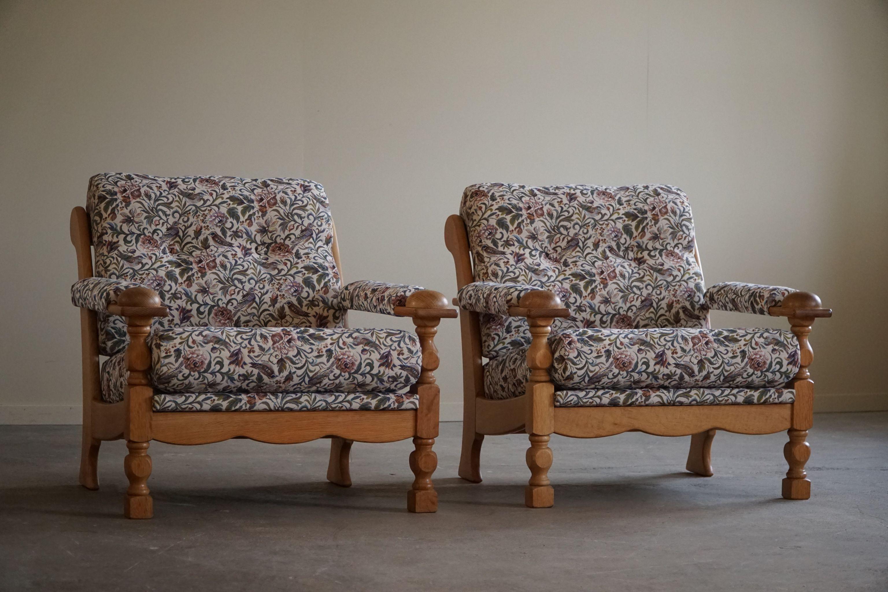 Danish Mid Century Modern, A Pair of Lounge Chairs, Henning Kjærnulf, 1960s For Sale 14