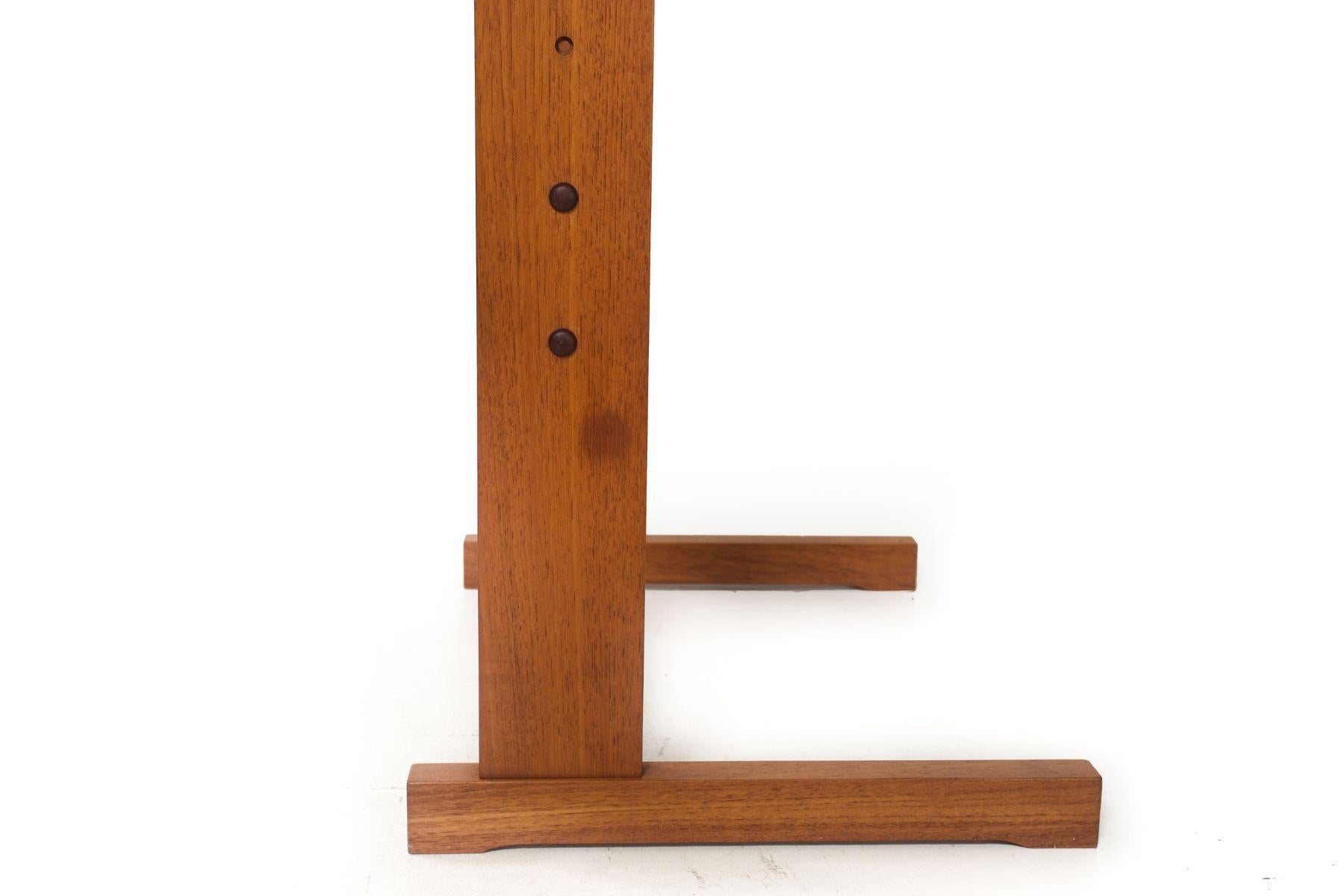 Danish Mid Century Modern Adjustable-Height Teak Desk and Chair circa 1960s For Sale 10
