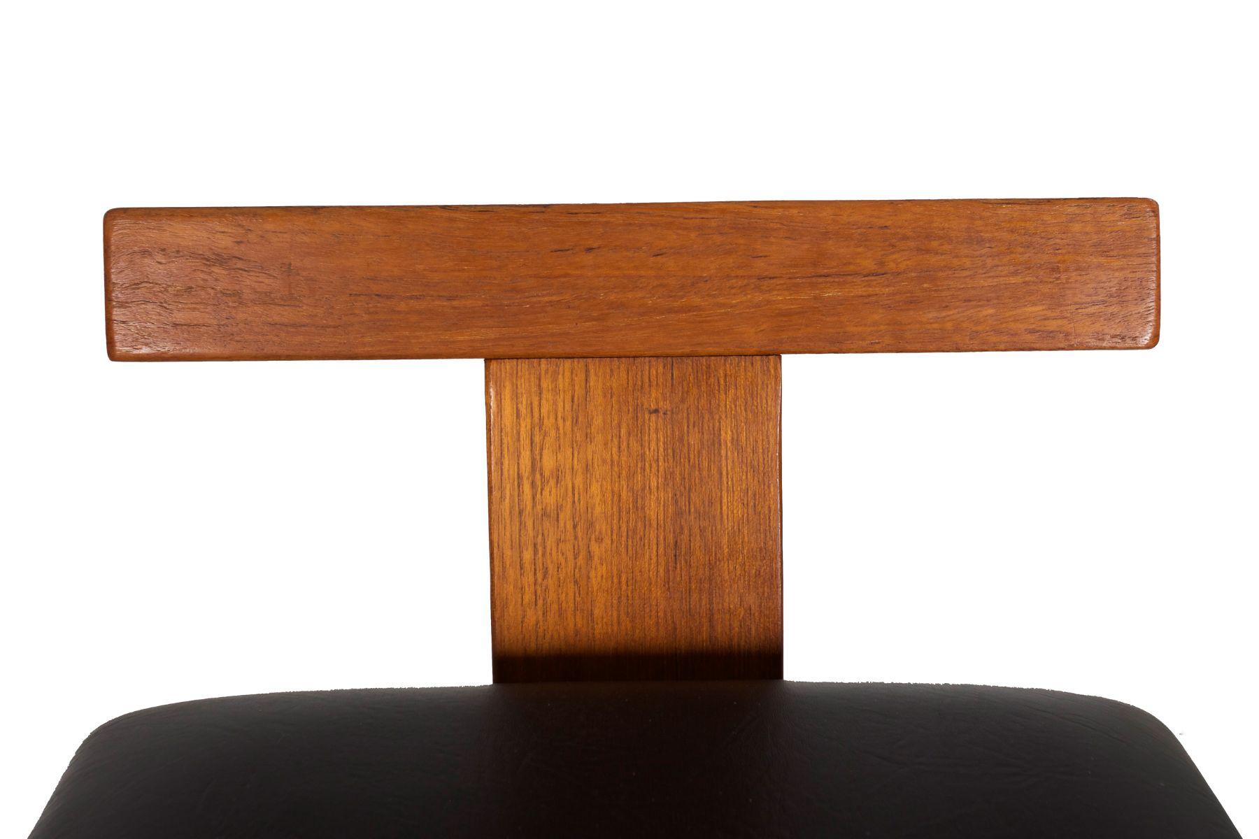 Danish Mid Century Modern Adjustable-Height Teak Desk and Chair circa 1960s For Sale 11