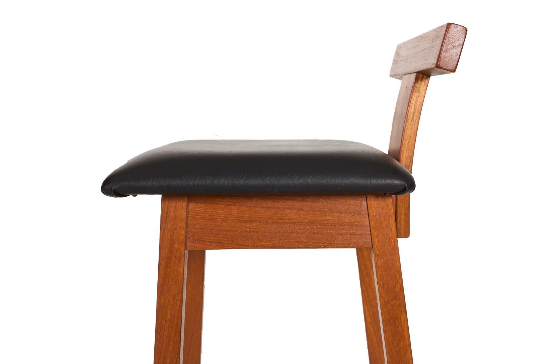 Danish Mid Century Modern Adjustable-Height Teak Desk and Chair circa 1960s 13