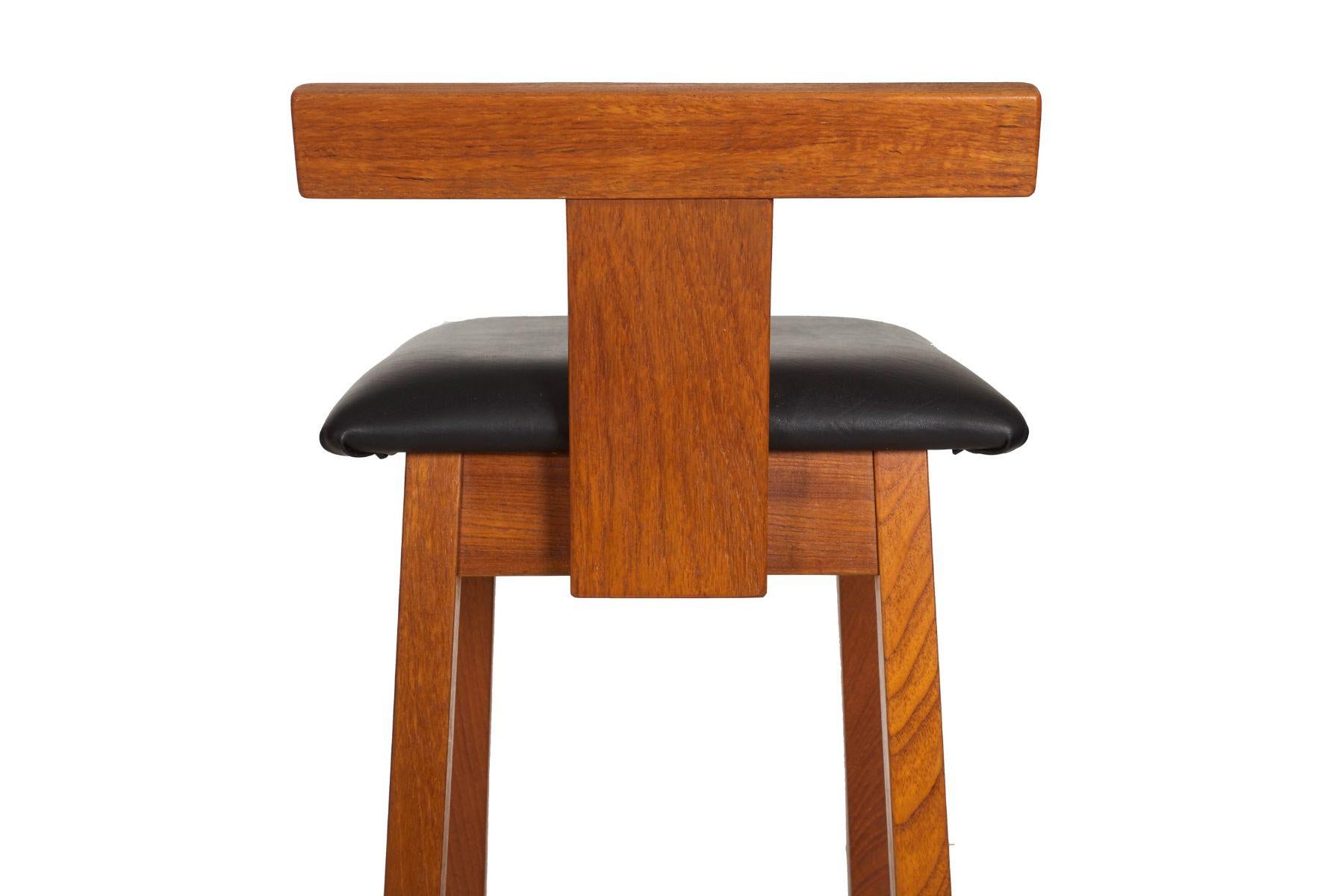 Danish Mid Century Modern Adjustable-Height Teak Desk and Chair circa 1960s For Sale 14