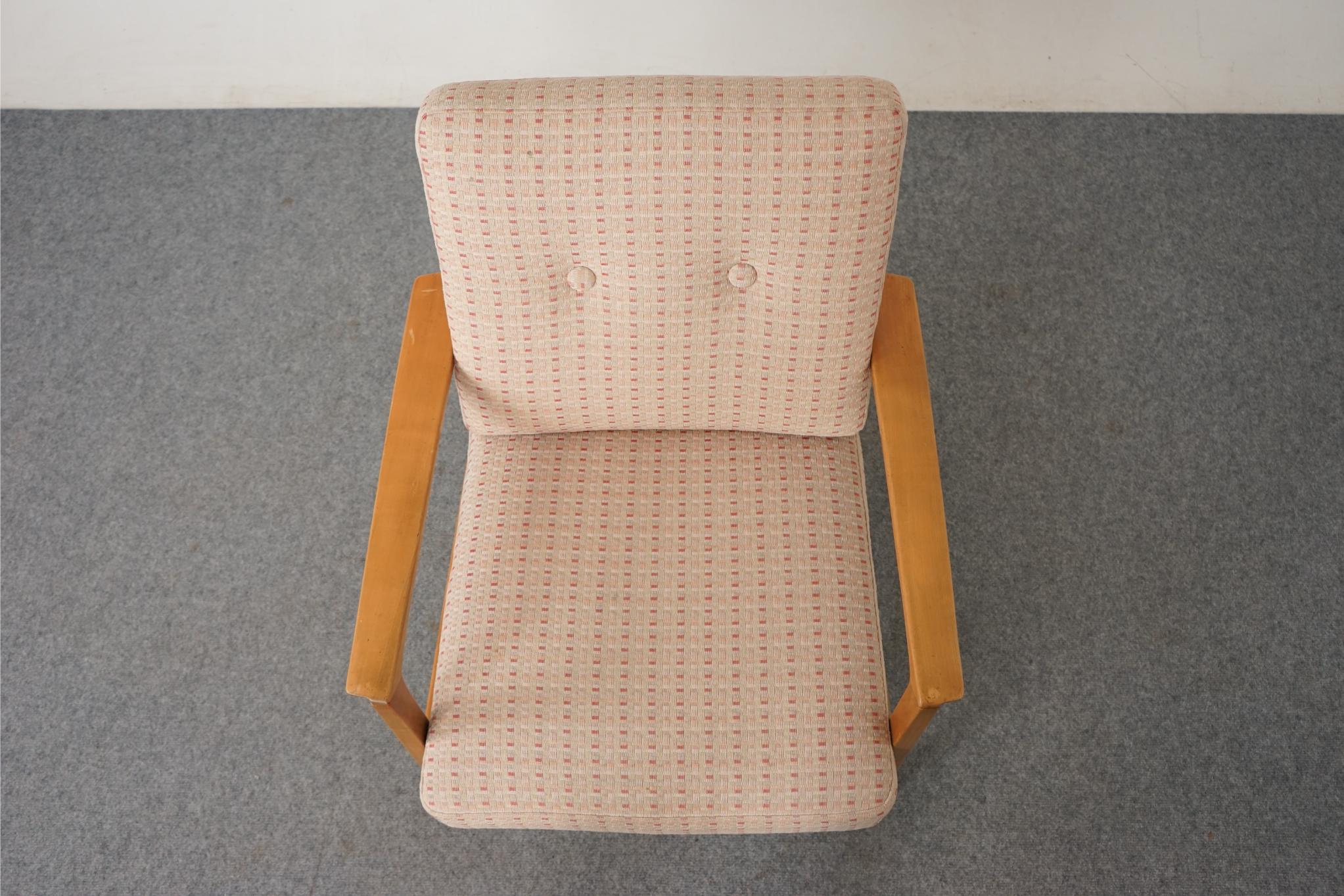 Danish Mid-Century Modern Ash Easy Chair In Good Condition In VANCOUVER, CA