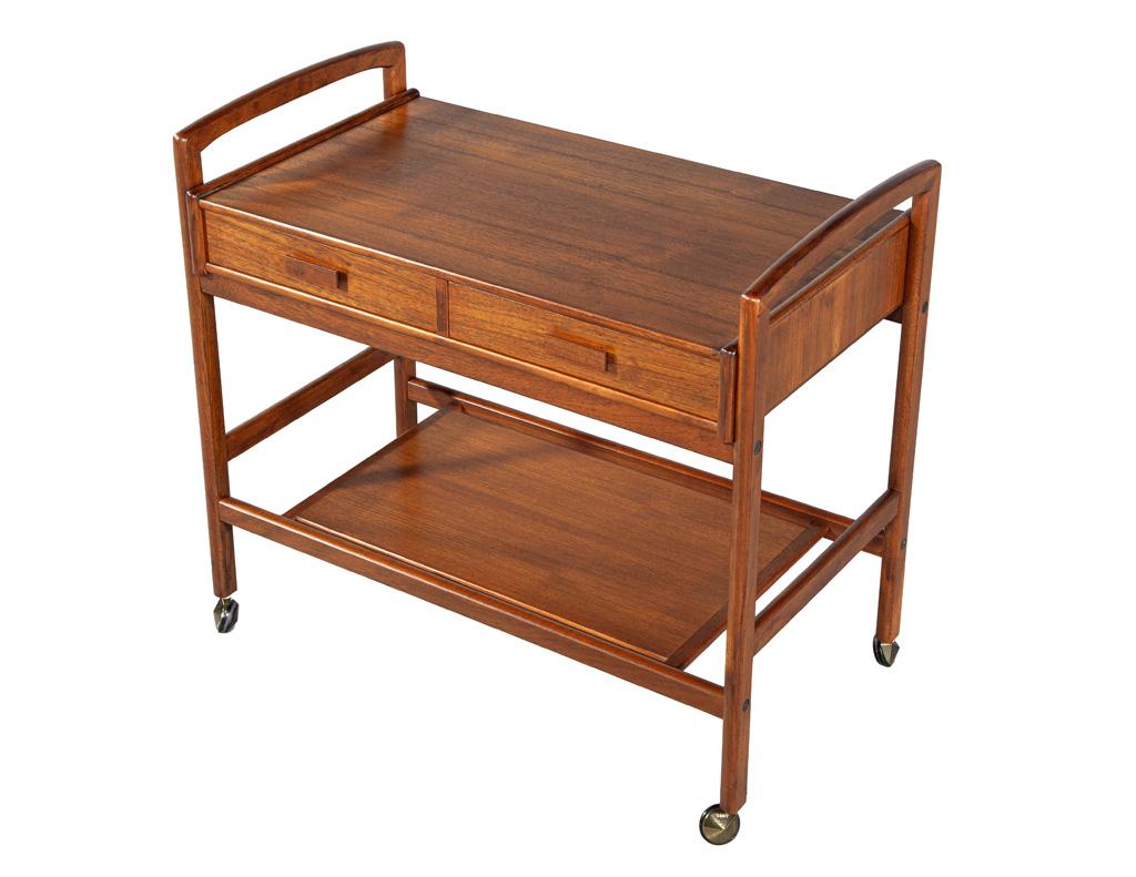 Danish Mid-Century Modern Bar Cart 1960’s by Arrebo Mobler in vendita 4