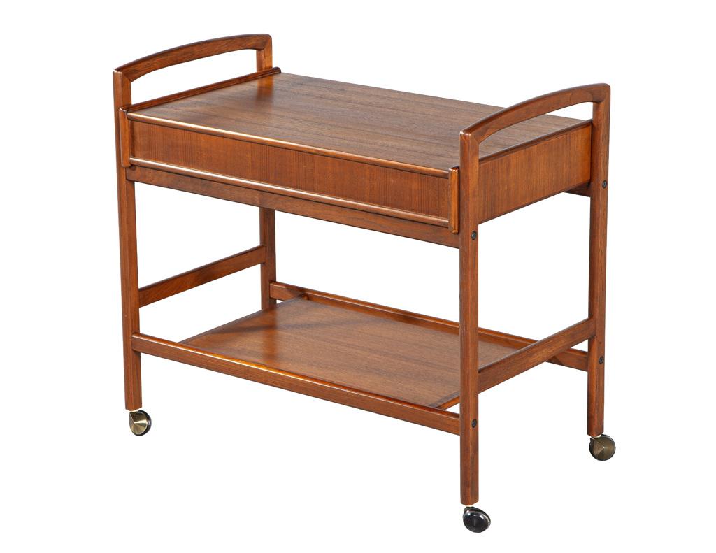 Danish Mid-Century Modern Bar Cart 1960’s by Arrebo Mobler in vendita 5