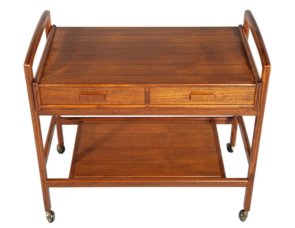 Danish Mid-Century Modern Bar Cart 1960’s by Arrebo Mobler in vendita 7