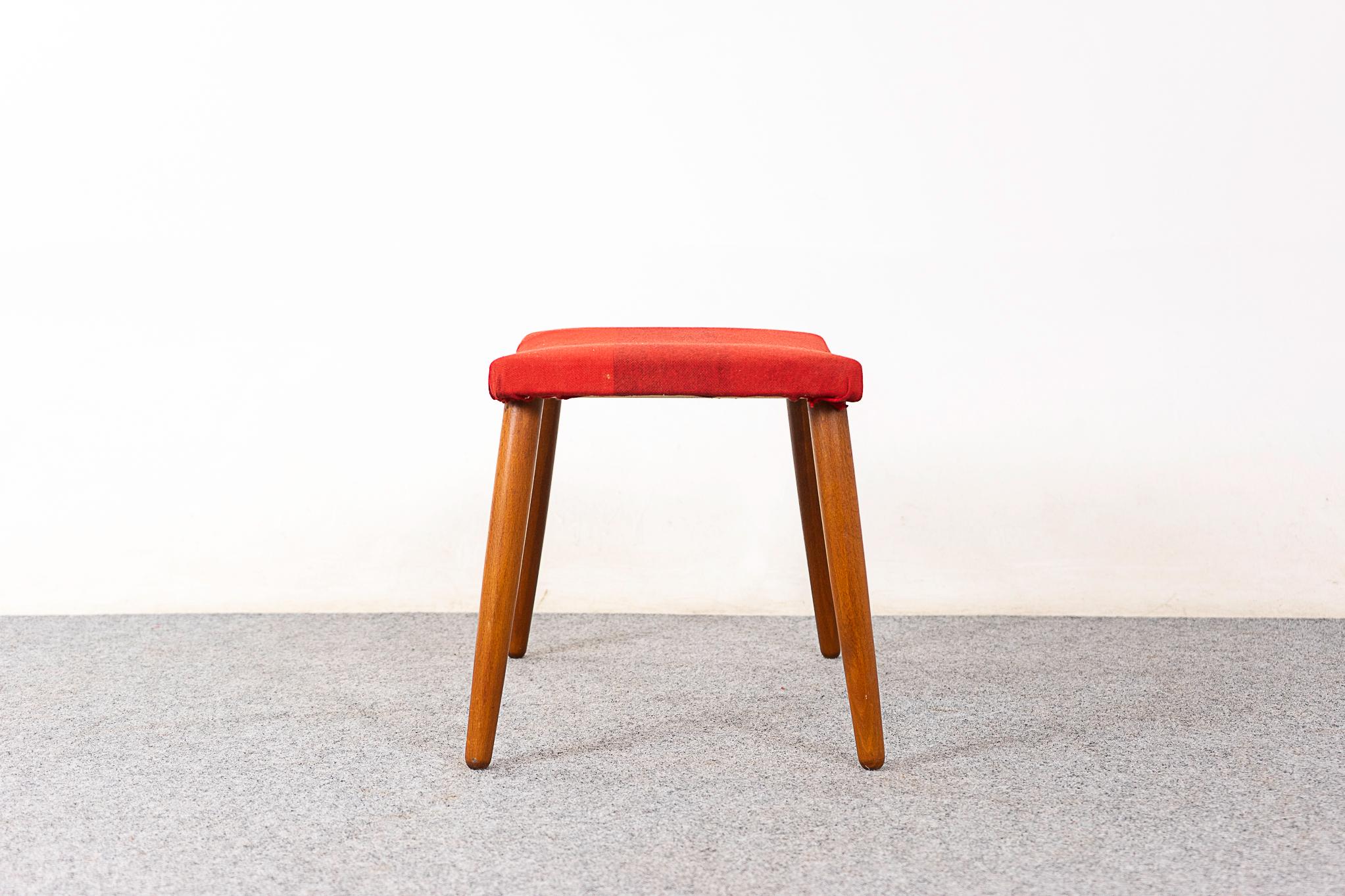 Danish Mid-Century Modern Beech Footstool 2