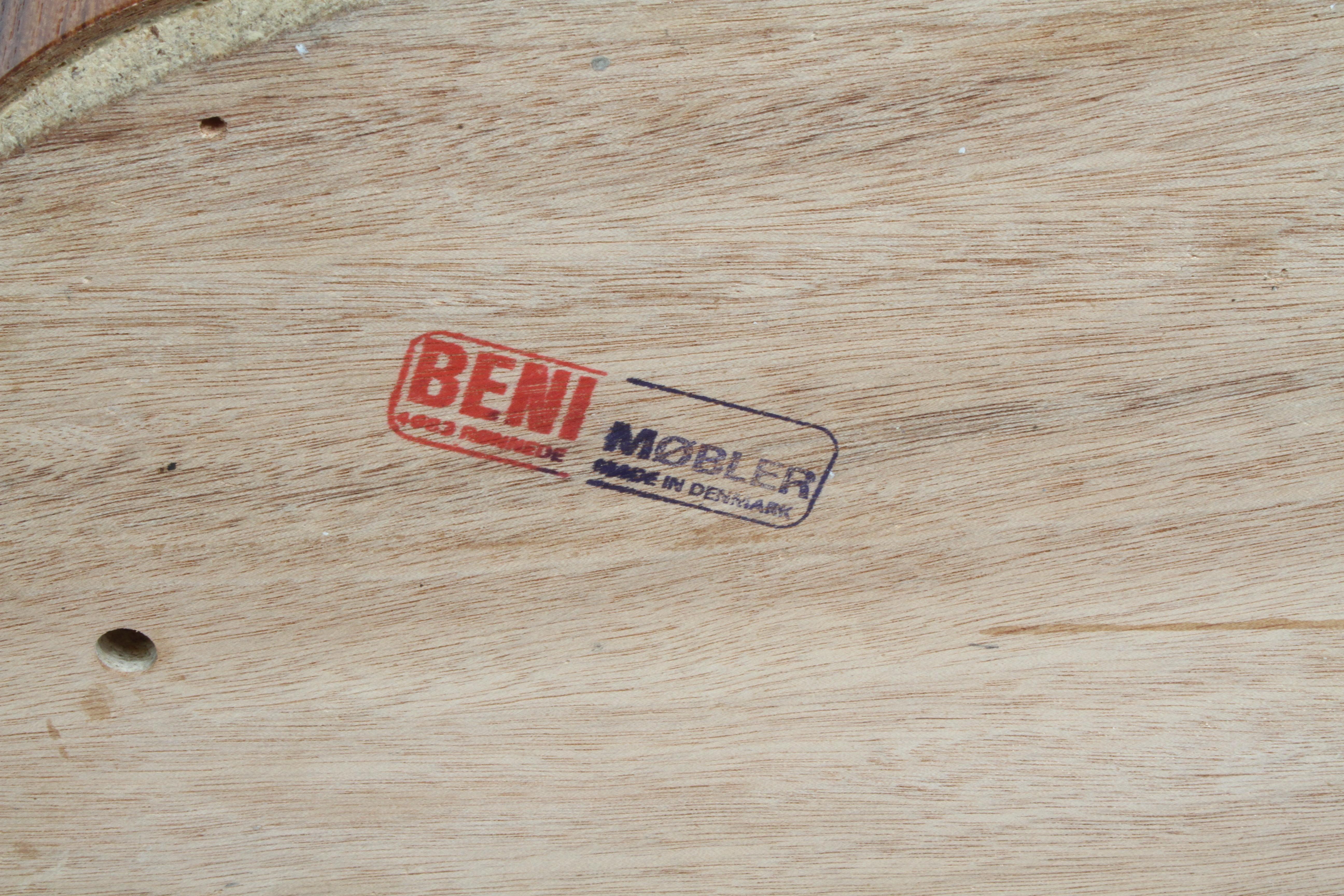 Beni Mobler Denmark - Corbeille à déchets ou boîte à déchets danoise en teck, moderne du milieu du siècle dernier en vente 7
