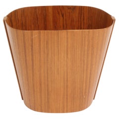 Danish Mid-Century Modern Beni Mobler Denmark Teak Waste Basket or Trash Can