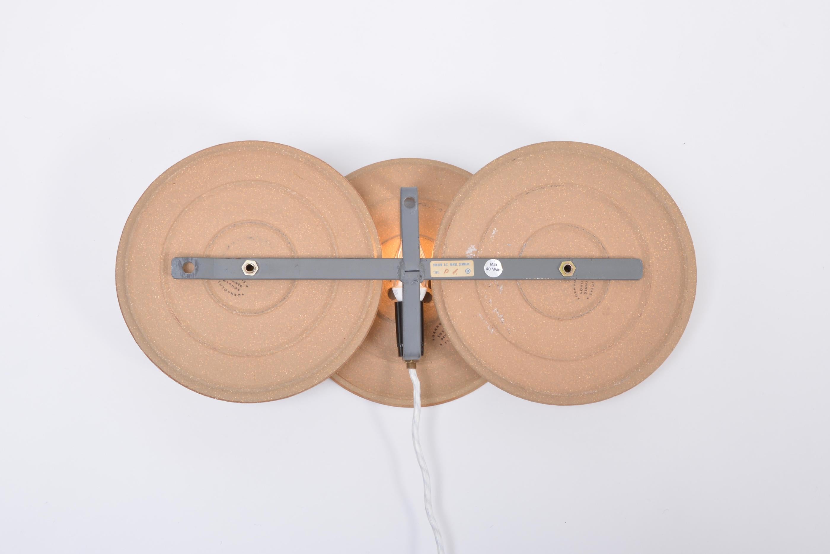 Danish Mid-Century Modern Ceramic Wall Light by Noomi Backhausen for Søholm In Good Condition For Sale In Berlin, DE