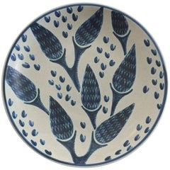 Danish Mid-Century Modern Ceramic Wall Plate by Soholm