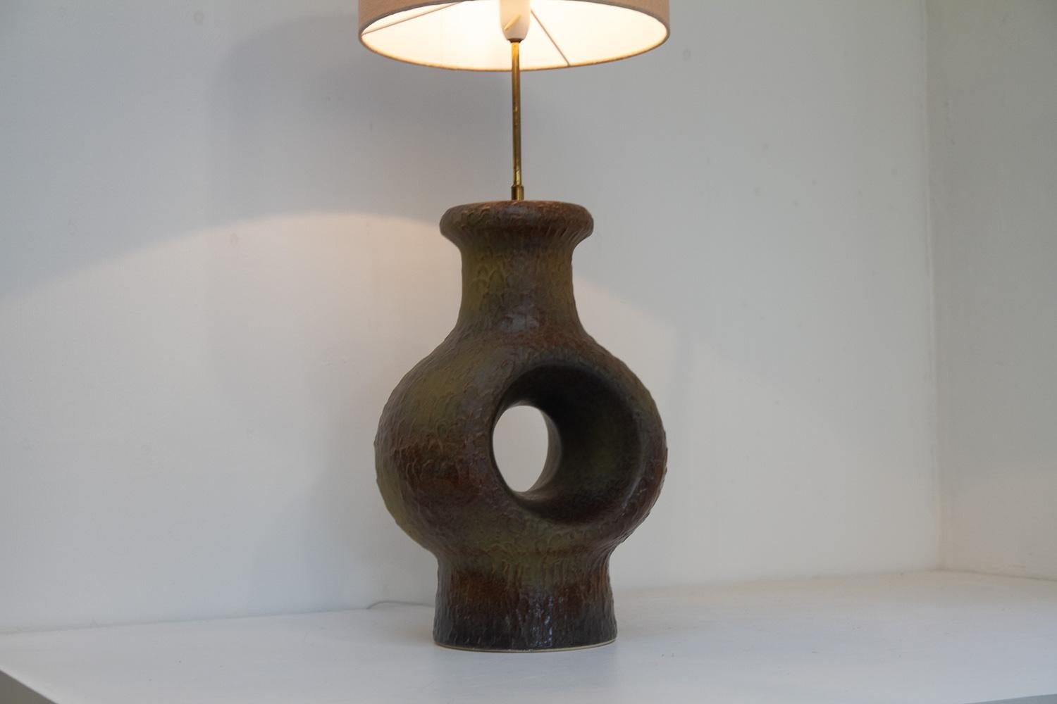 Lampadaire circulaire danois en grès datant du milieu du siècle dernier, années 1960. en vente 6