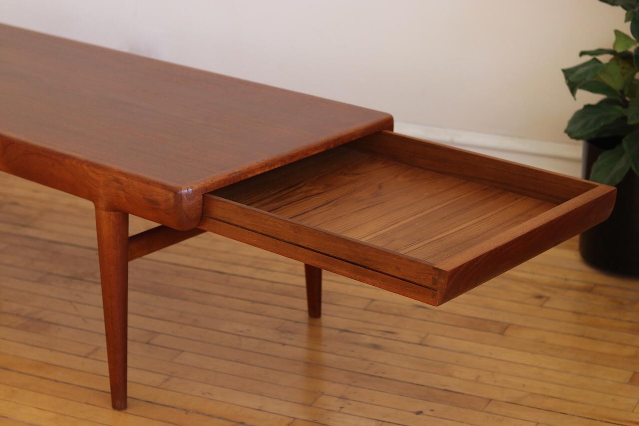 Danish Mid-Century Modern Coffee Table by J. Linde for CFC 4