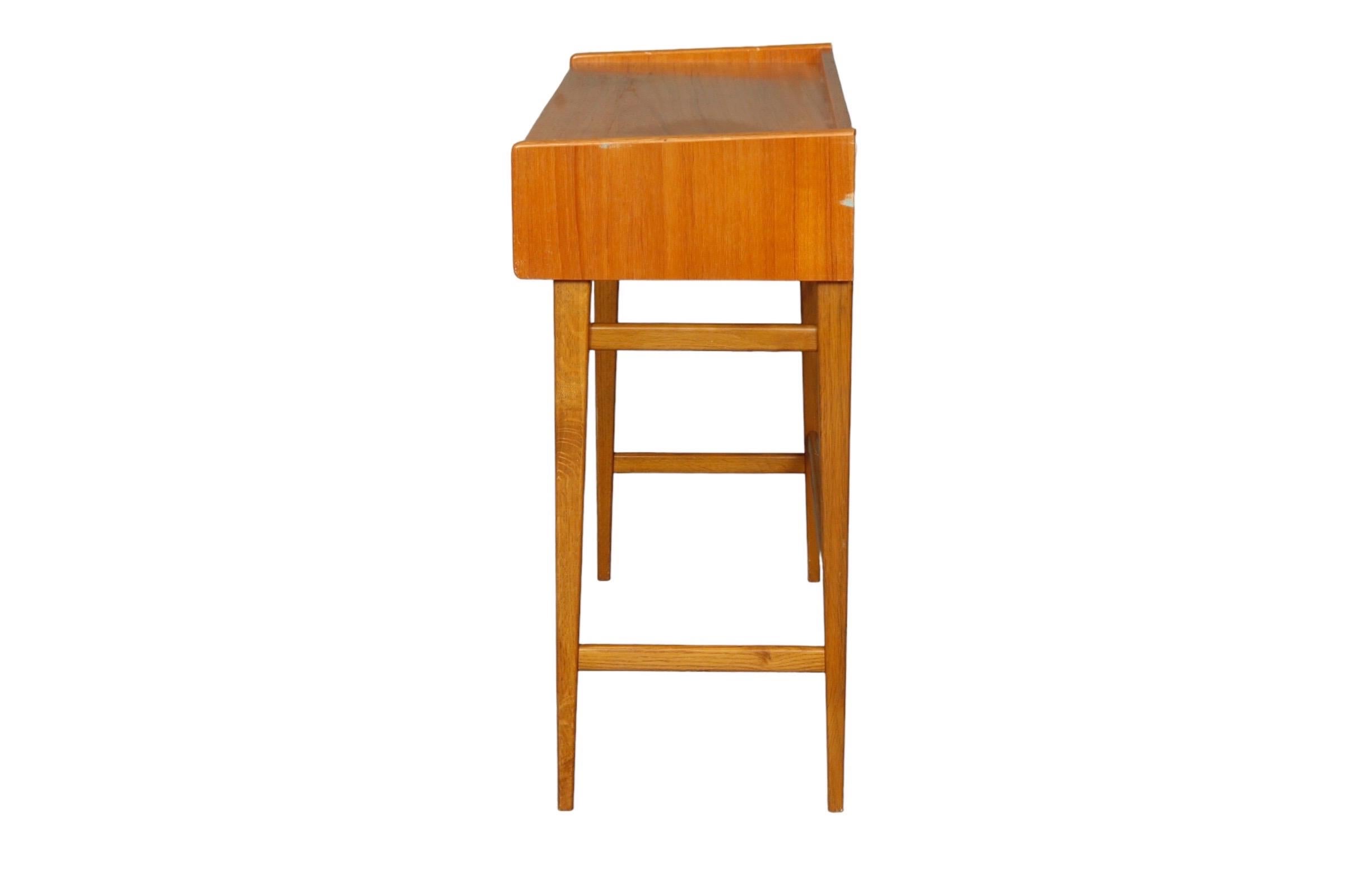 danish modern console table