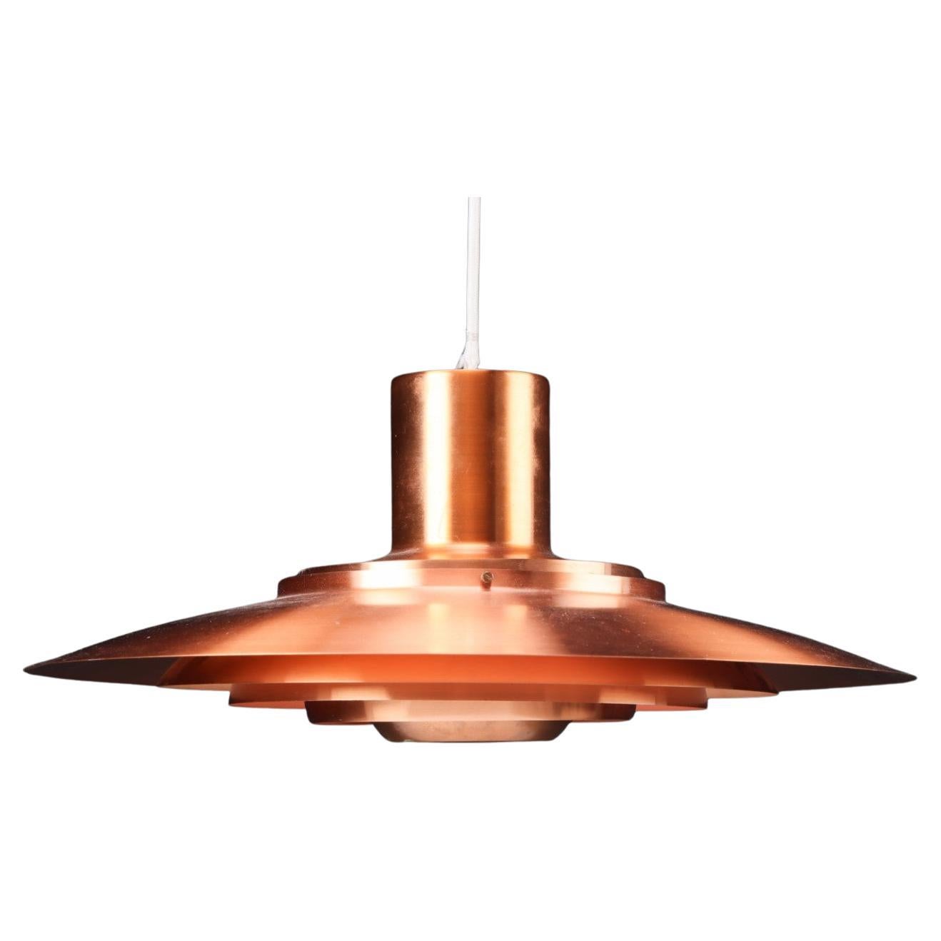 Danish Mid-Century Modern Copper Pendant, Preben Fabricius & Jørgen Kastholm For Sale