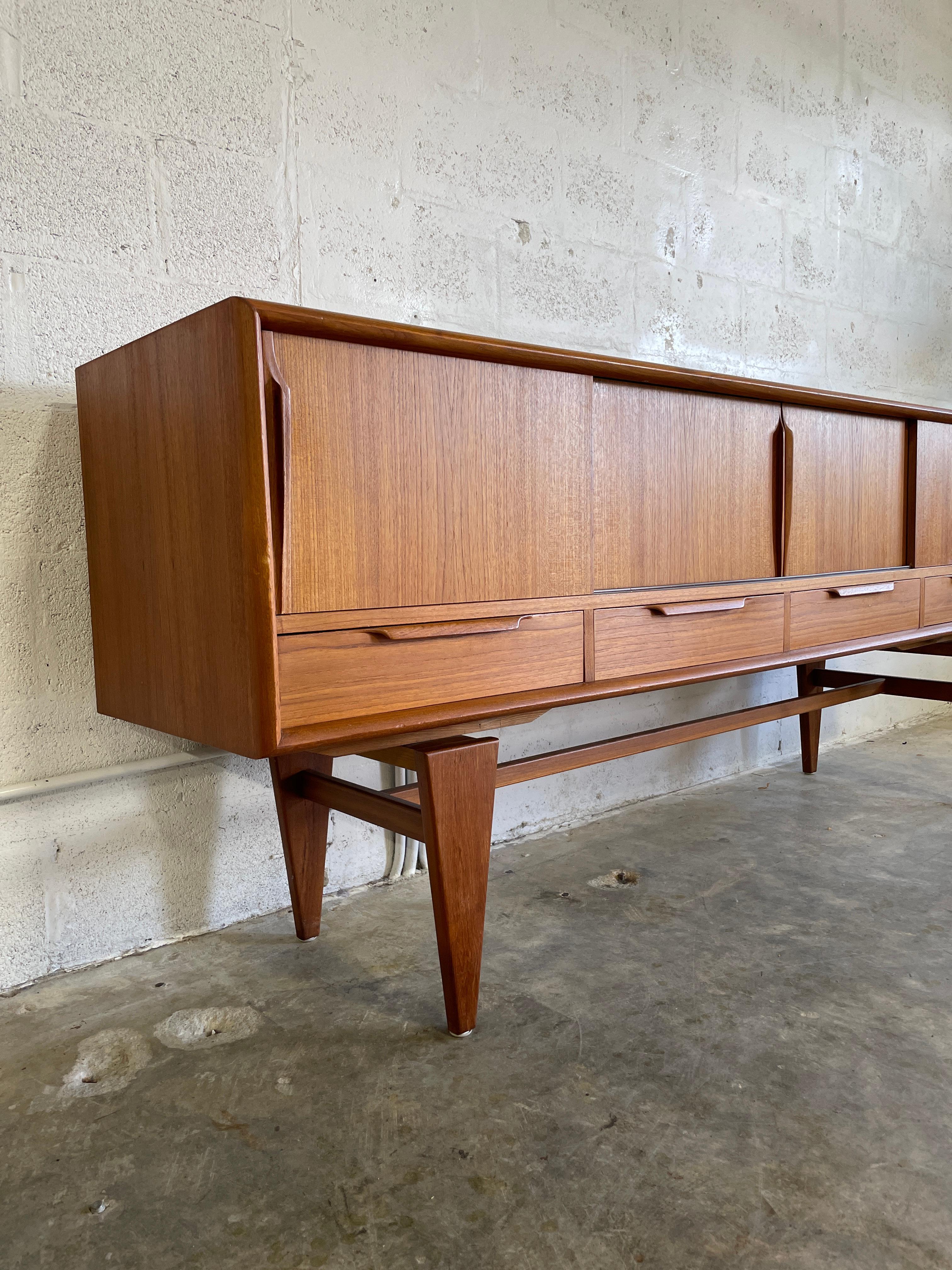 Danish Mid Century Modern Credenza or Console Illum Wikkelso 4