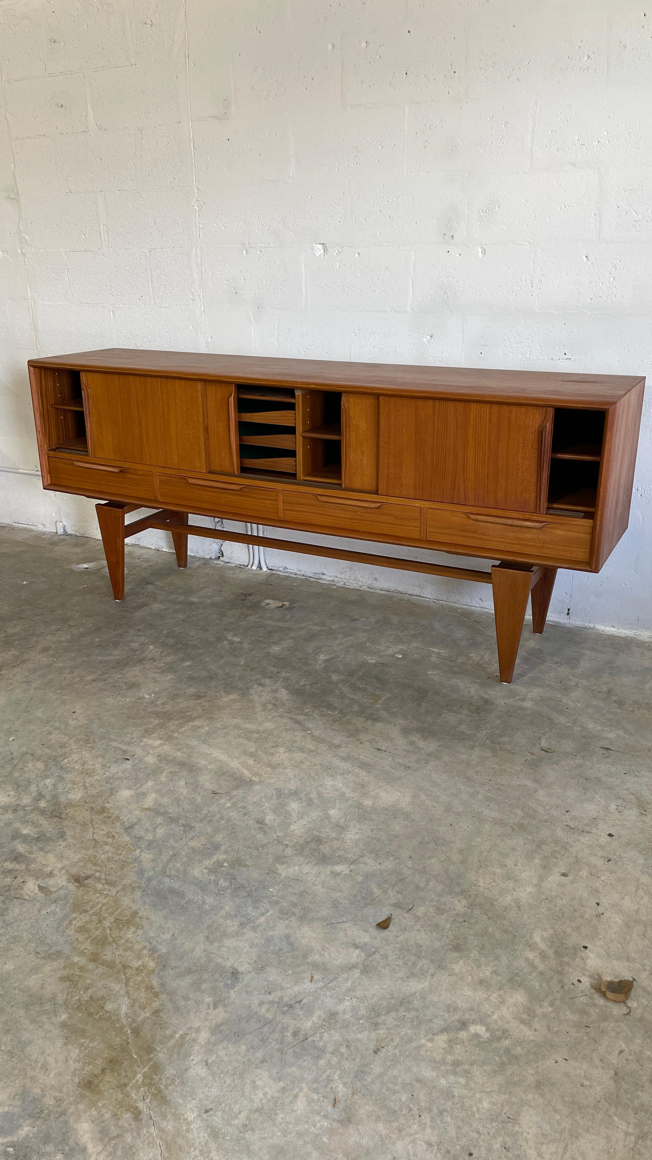 Danish Mid Century Modern Credenza or Console Illum Wikkelso 3