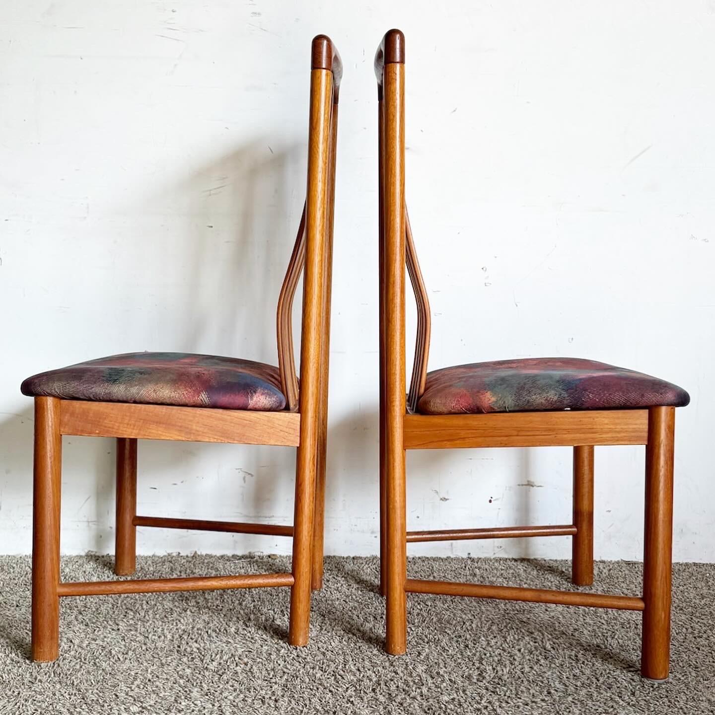 Danish Mid Century Modern Dining Chairs by Boltinge - Set of 4 In Good Condition For Sale In Delray Beach, FL