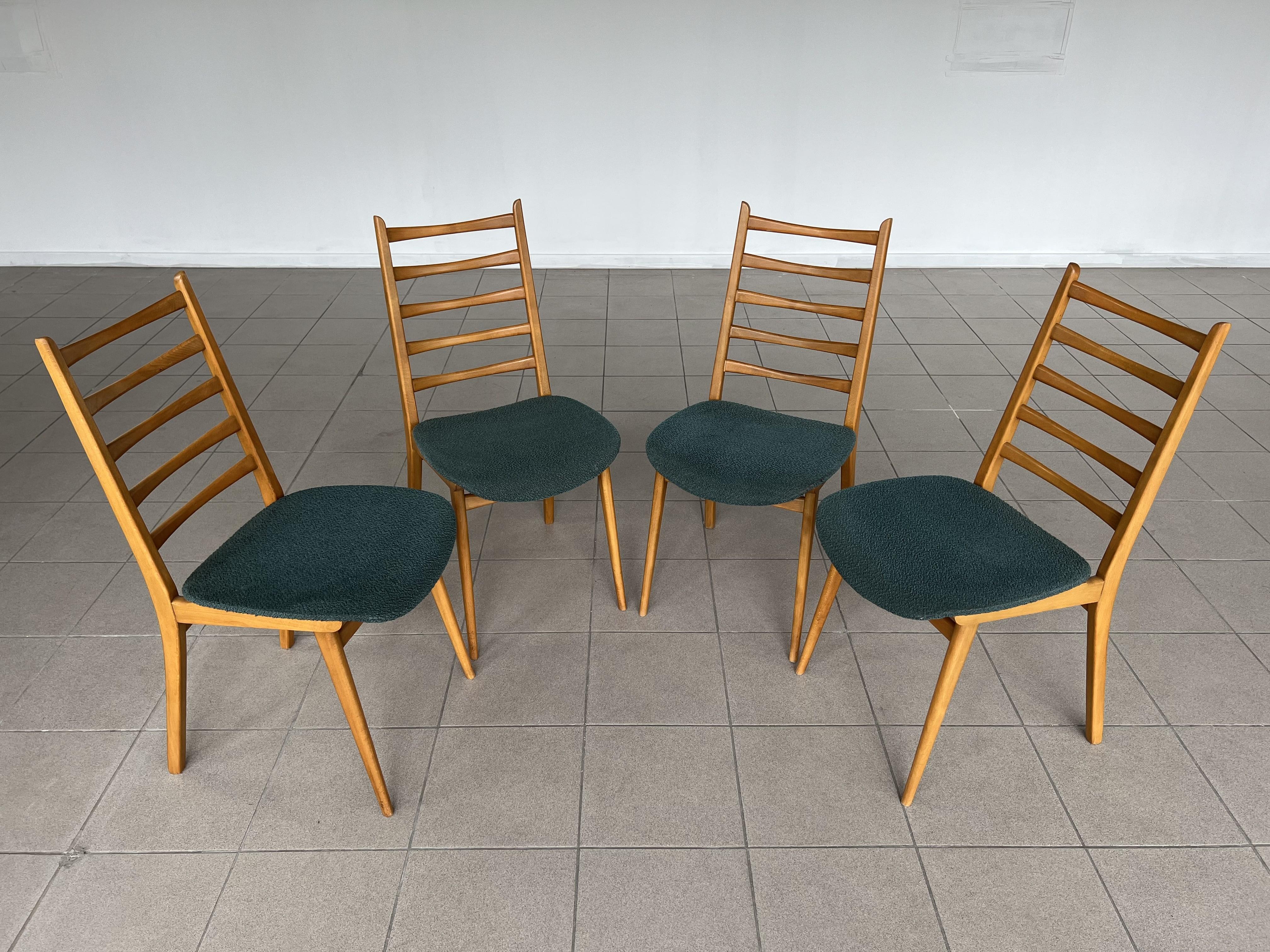 Danish Mid Century Modern Dining Chairs Styled After Kai Kristiansen - Set of 4 4