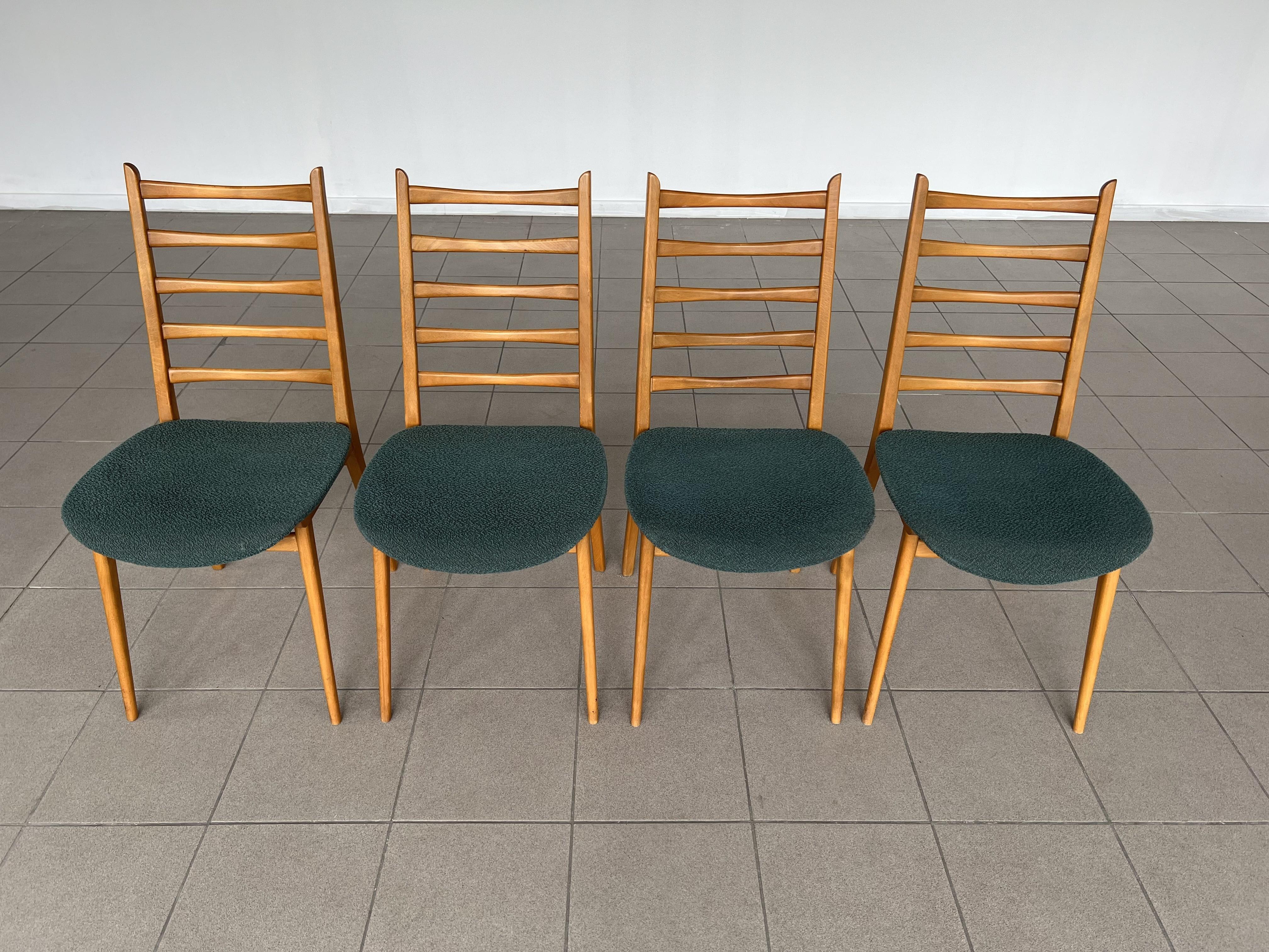 Danish Mid Century Modern Dining Chairs Styled After Kai Kristiansen - Set of 4 1