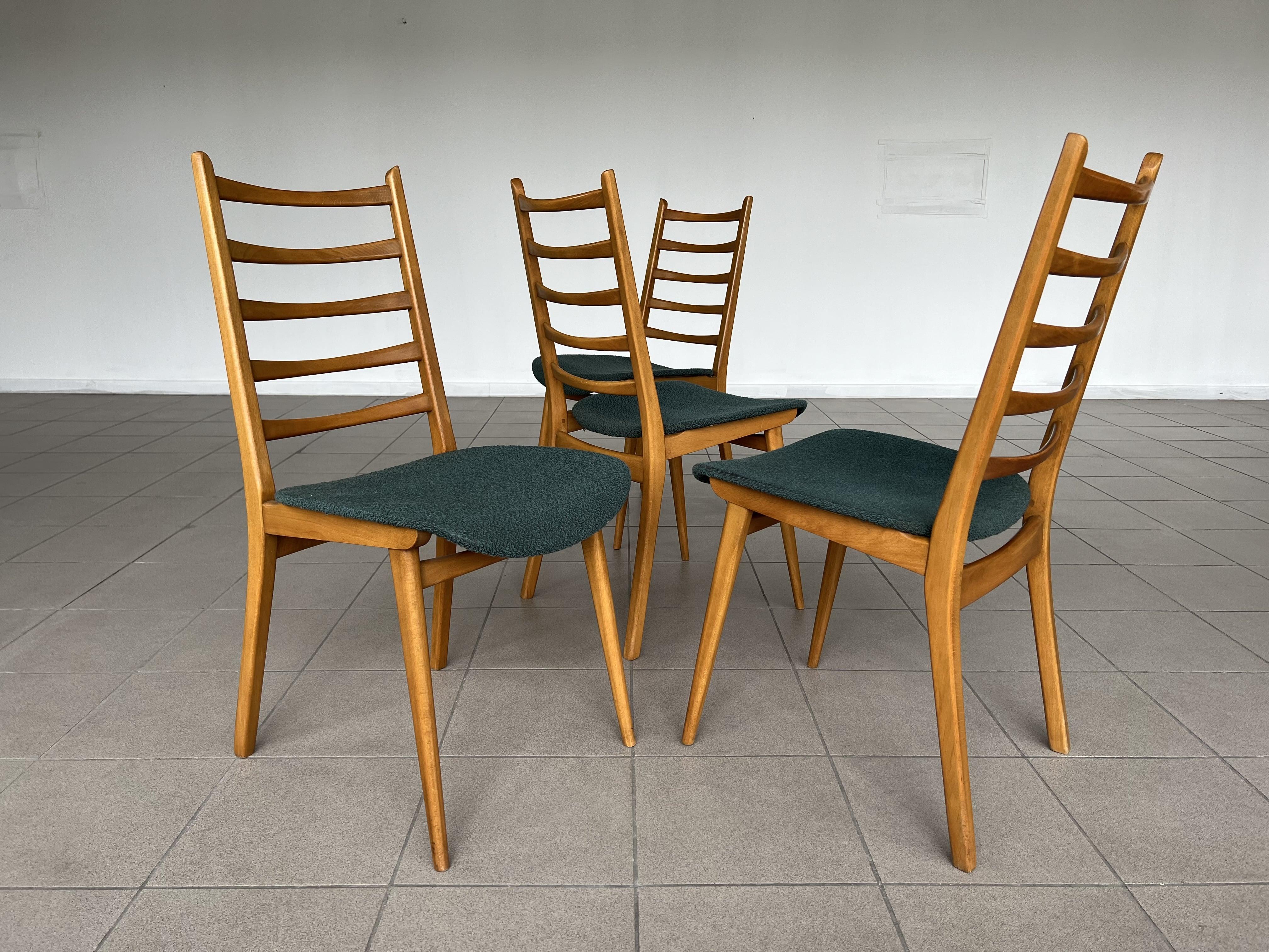Danish Mid Century Modern Dining Chairs Styled After Kai Kristiansen - Set of 4 2