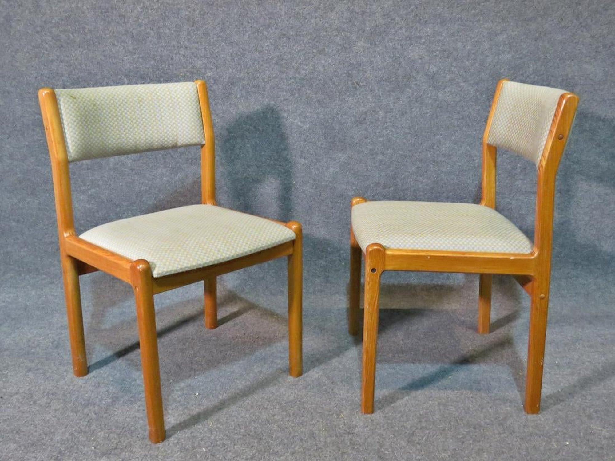 danish dining table and chairs