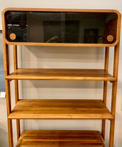 Danish Mid-Century Modern Étagère Bookshelf Cabinet Credenza