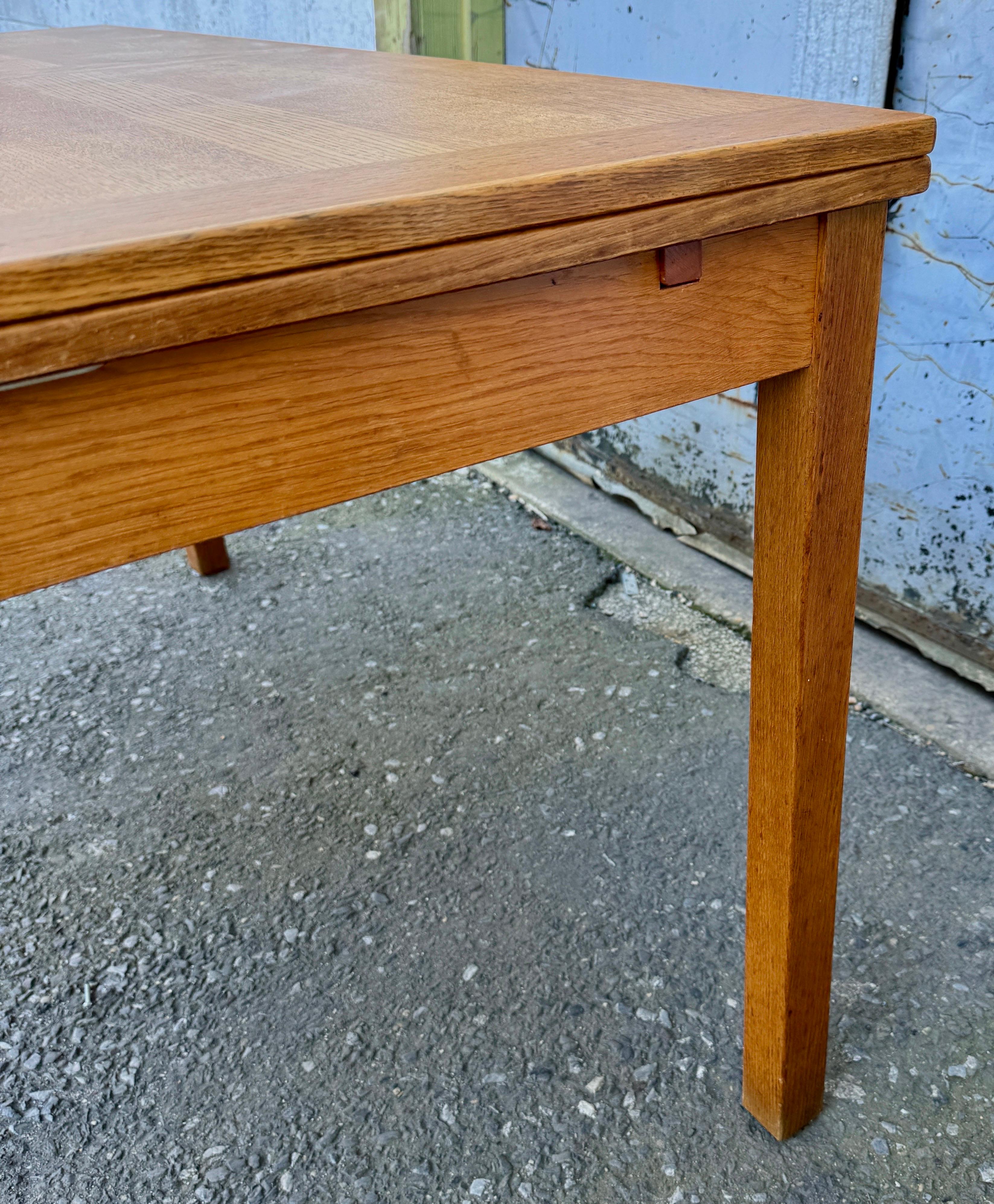 Danish Mid-Century Modern Expandable Dining Table For Sale 5