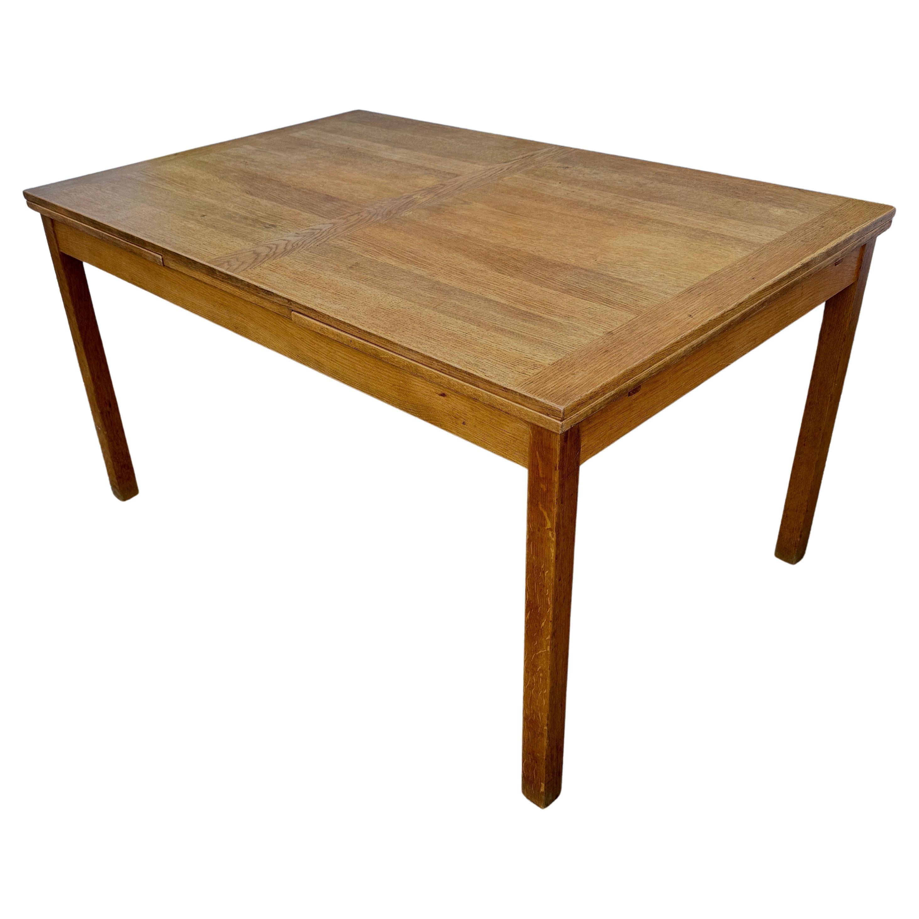 Danish Mid-Century Modern Expandable Dining Table For Sale