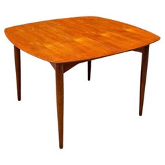 Danish Mid-Century Modern Extendable Blond Teak Table, 1960s