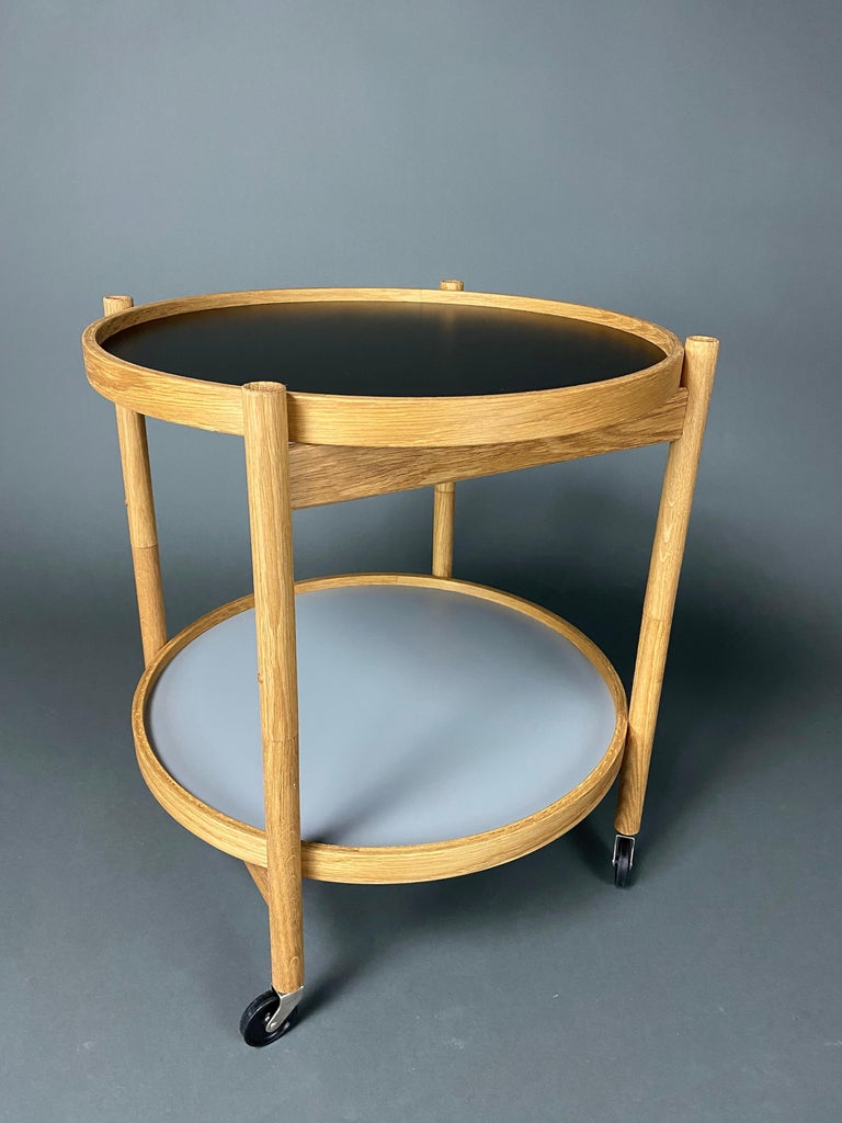 Danish Mid-Century Modern Foldable Serving Trolley For Sale at 1stDibs