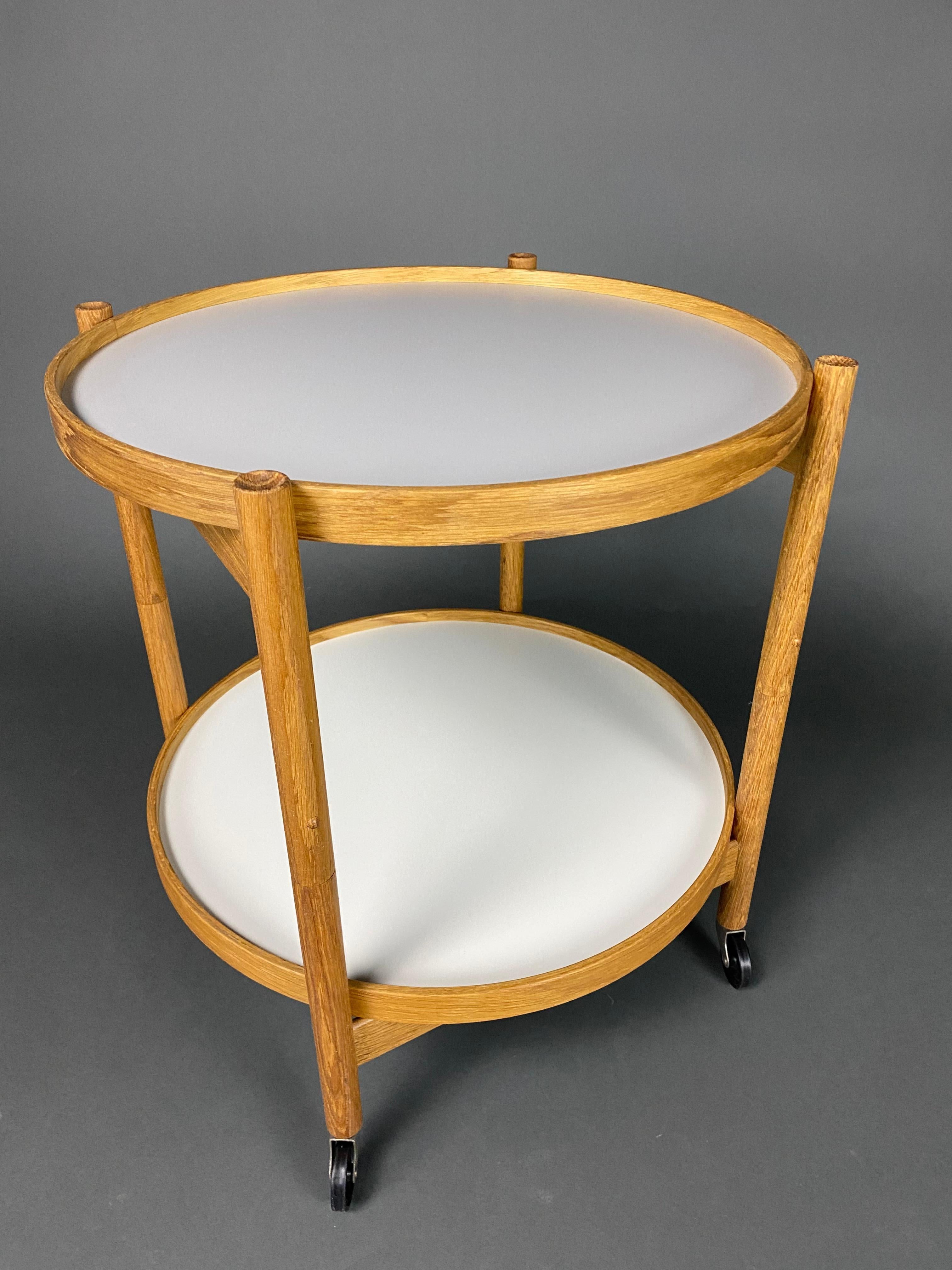 Mid-20th Century Danish Mid-Century Modern Foldable Serving Trolley For Sale