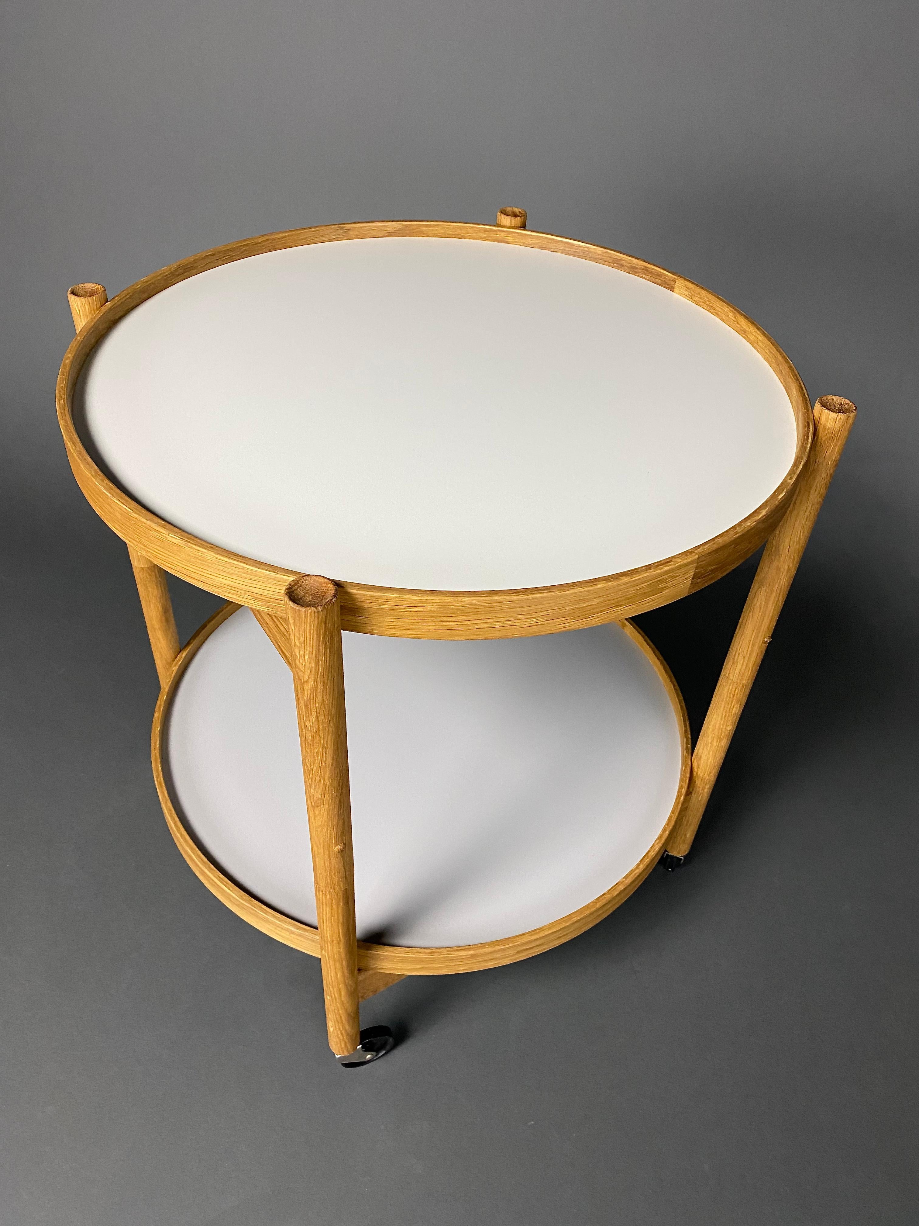 Danish Mid-Century Modern Foldable Serving Trolley For Sale 2